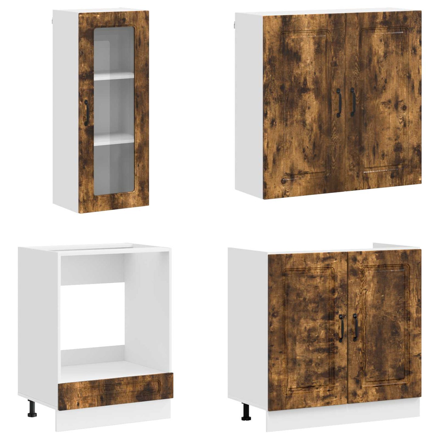 Kitchen Unit KALMAR 8 pcs Smoked Oak Engineered Wood