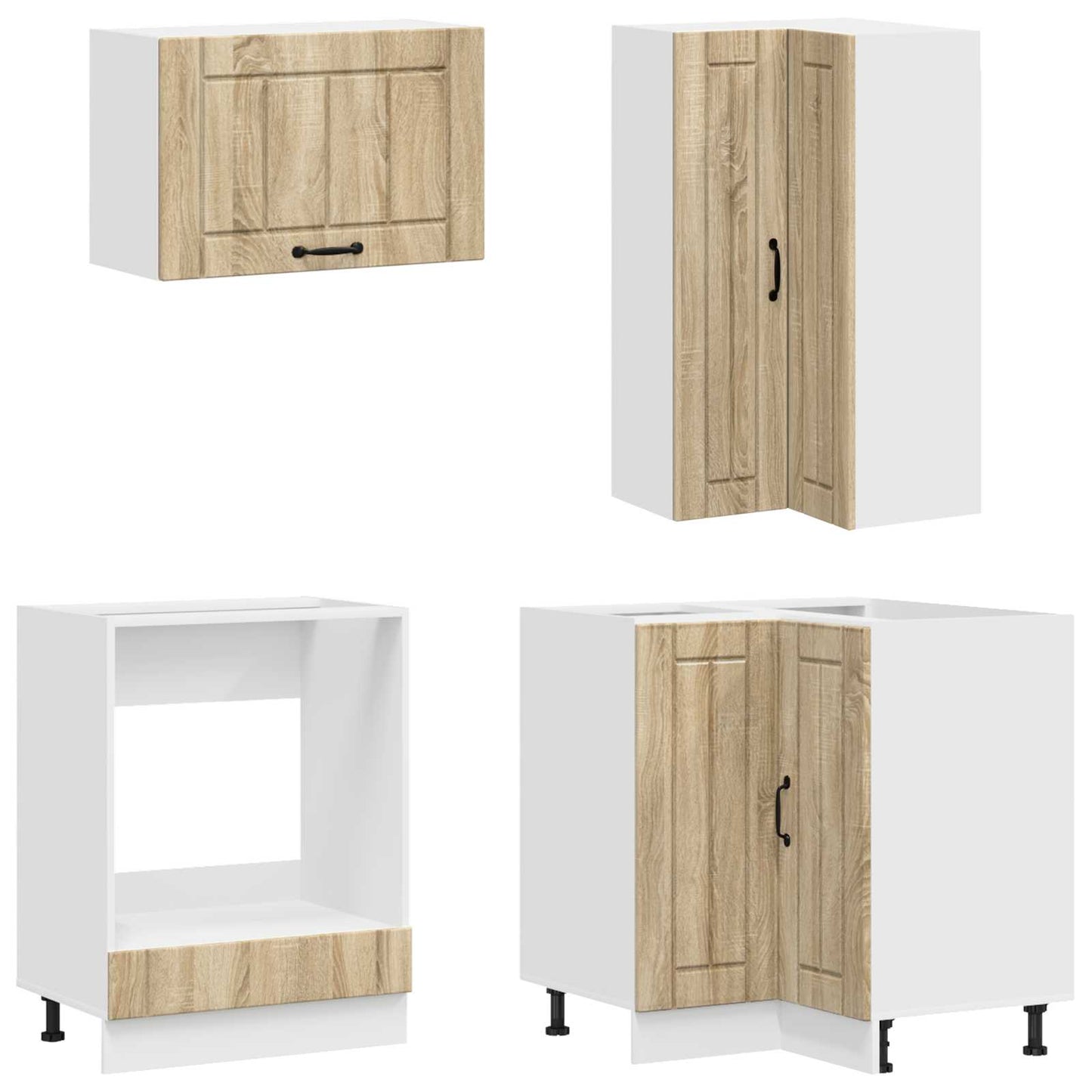 Kitchen Unit LUCCA 8 pcs Sonoma Oak Engineered Wood