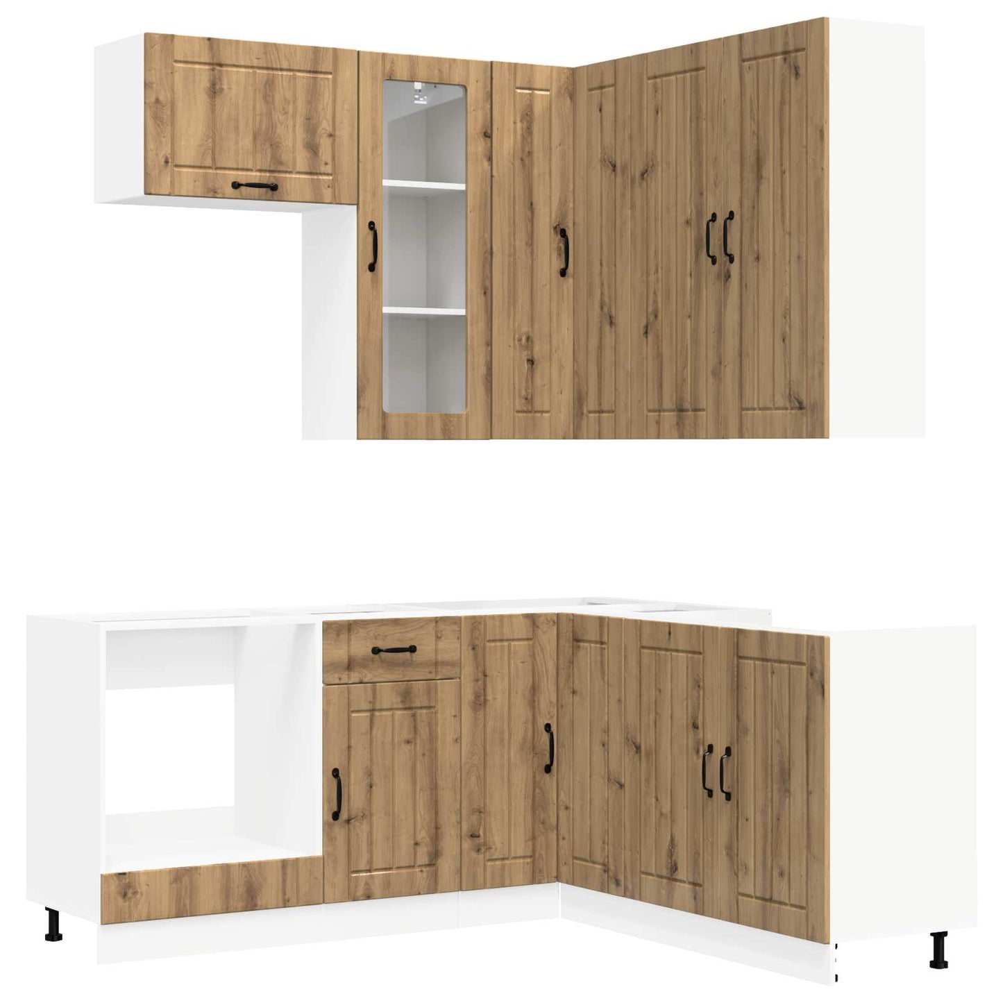 Kitchen Unit LUCCA 8 pcs Artisan Oak Engineered Wood