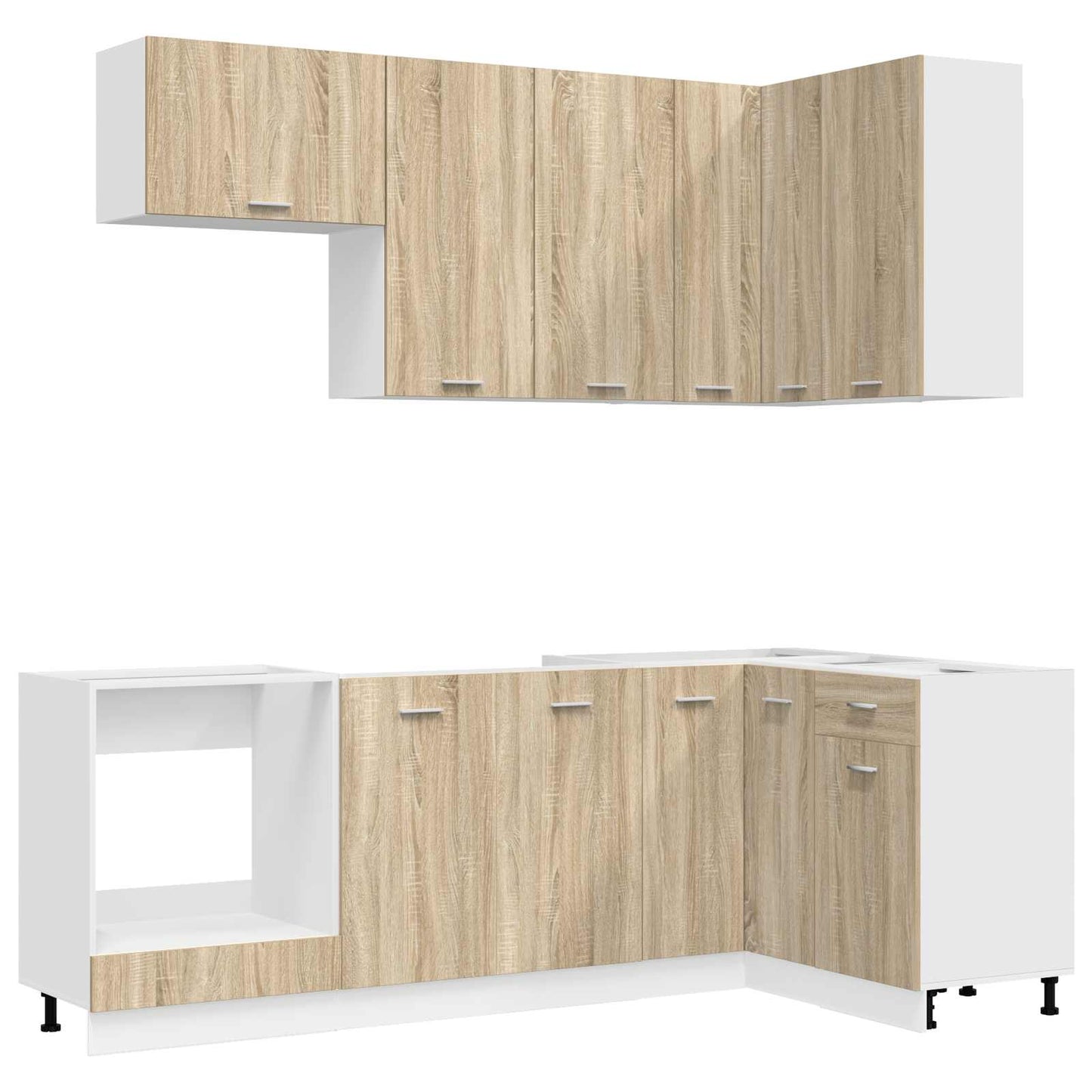 Kitchen Unit LYON 8 pcs Sonoma Oak Engineered Wood