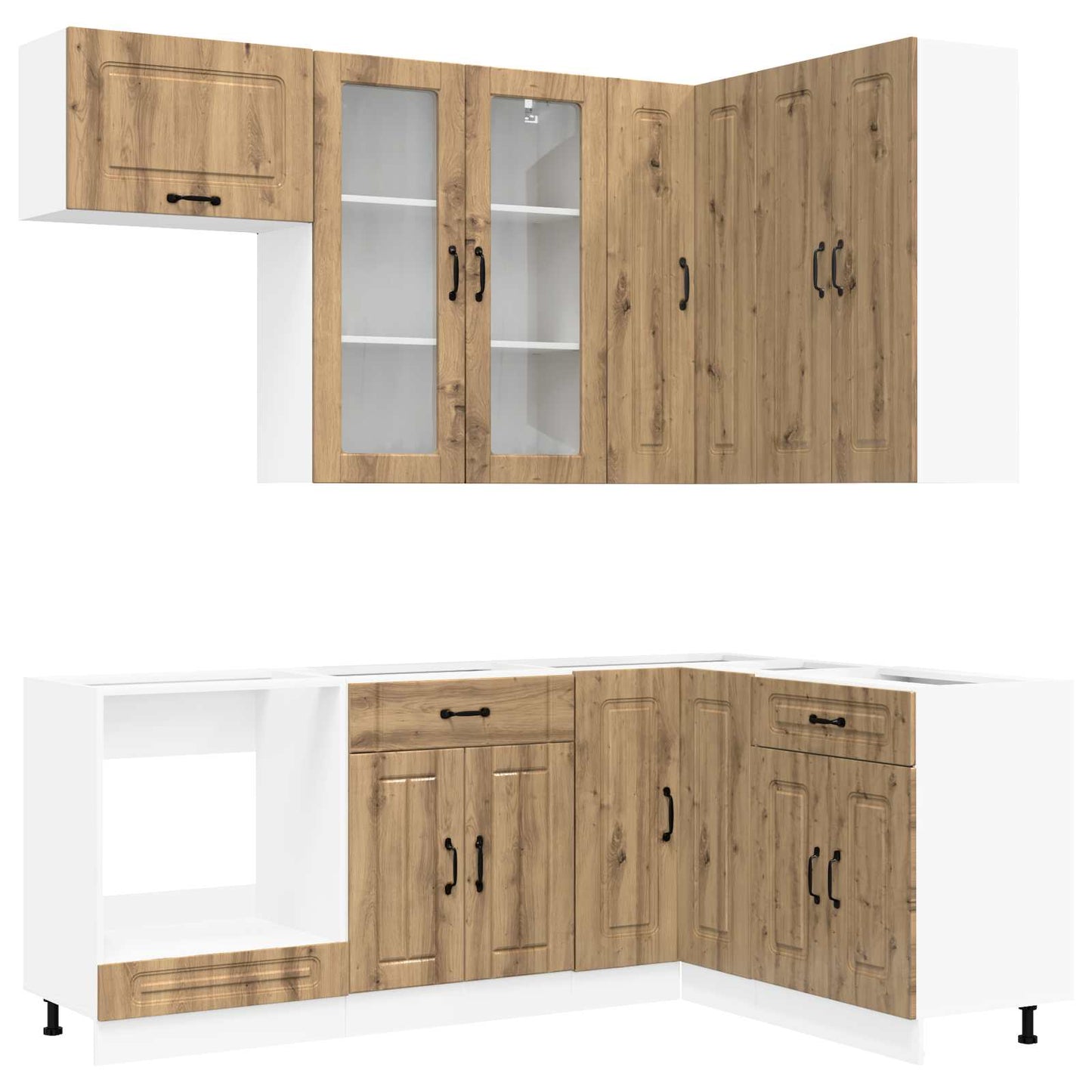 Kitchen Unit KALMAR 8 pcs Artisan Oak Engineered Wood