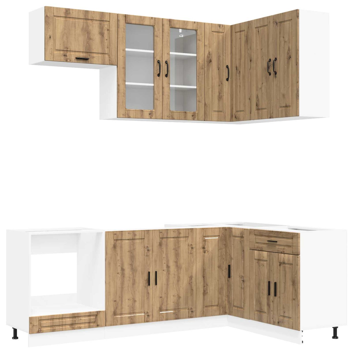 Kitchen Unit PORTO 8 pcs Artisan Oak Engineered Wood