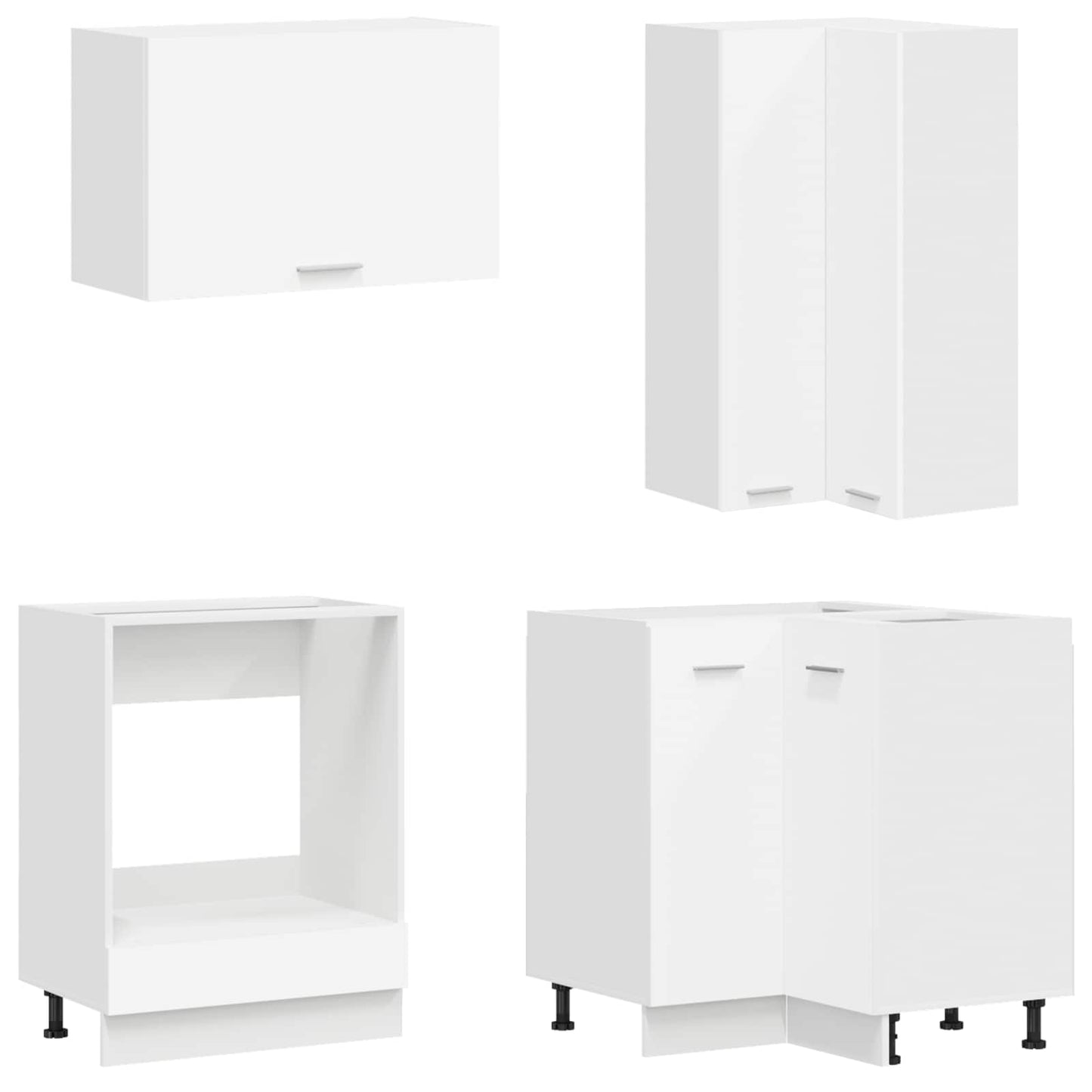 Kitchen Unit LYON 8 pcs White Engineered Wood