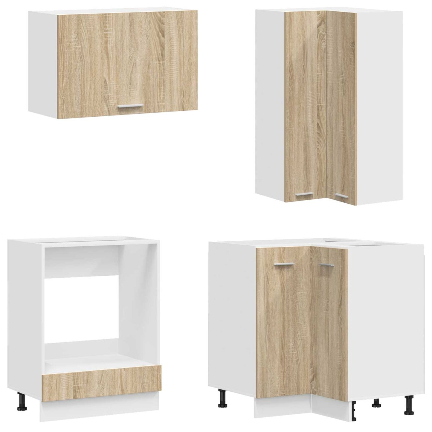 Kitchen Unit LYON 8 pcs Sonoma Oak Engineered Wood
