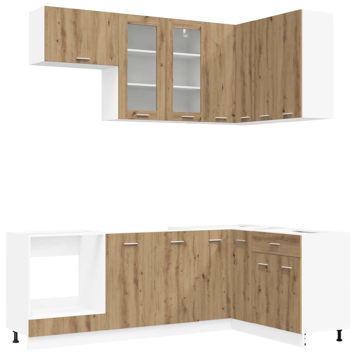 Kitchen Unit LYON 8 pcs Artisan Oak Engineered Wood
