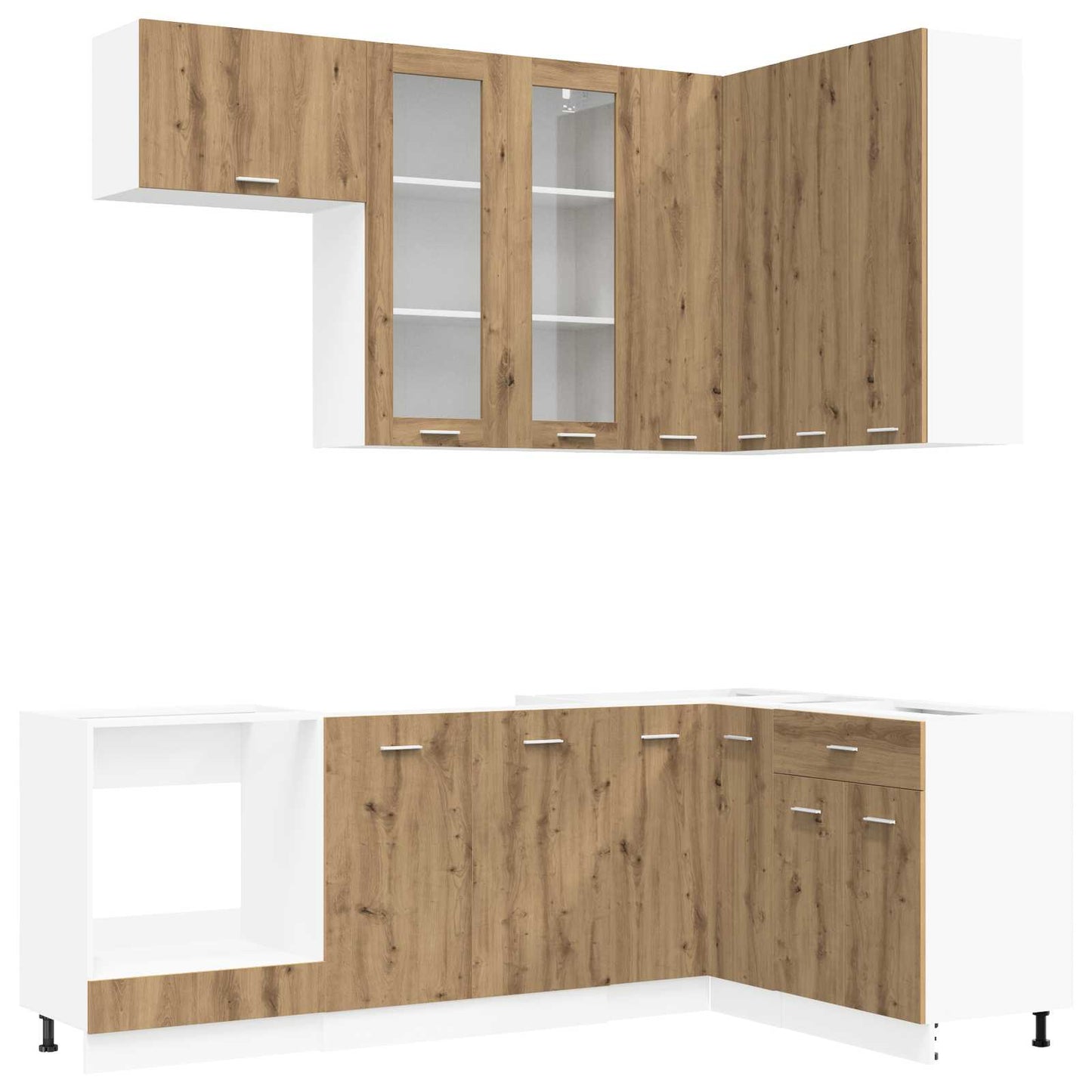 Kitchen Unit LYON 8 pcs Artisan Oak Engineered Wood