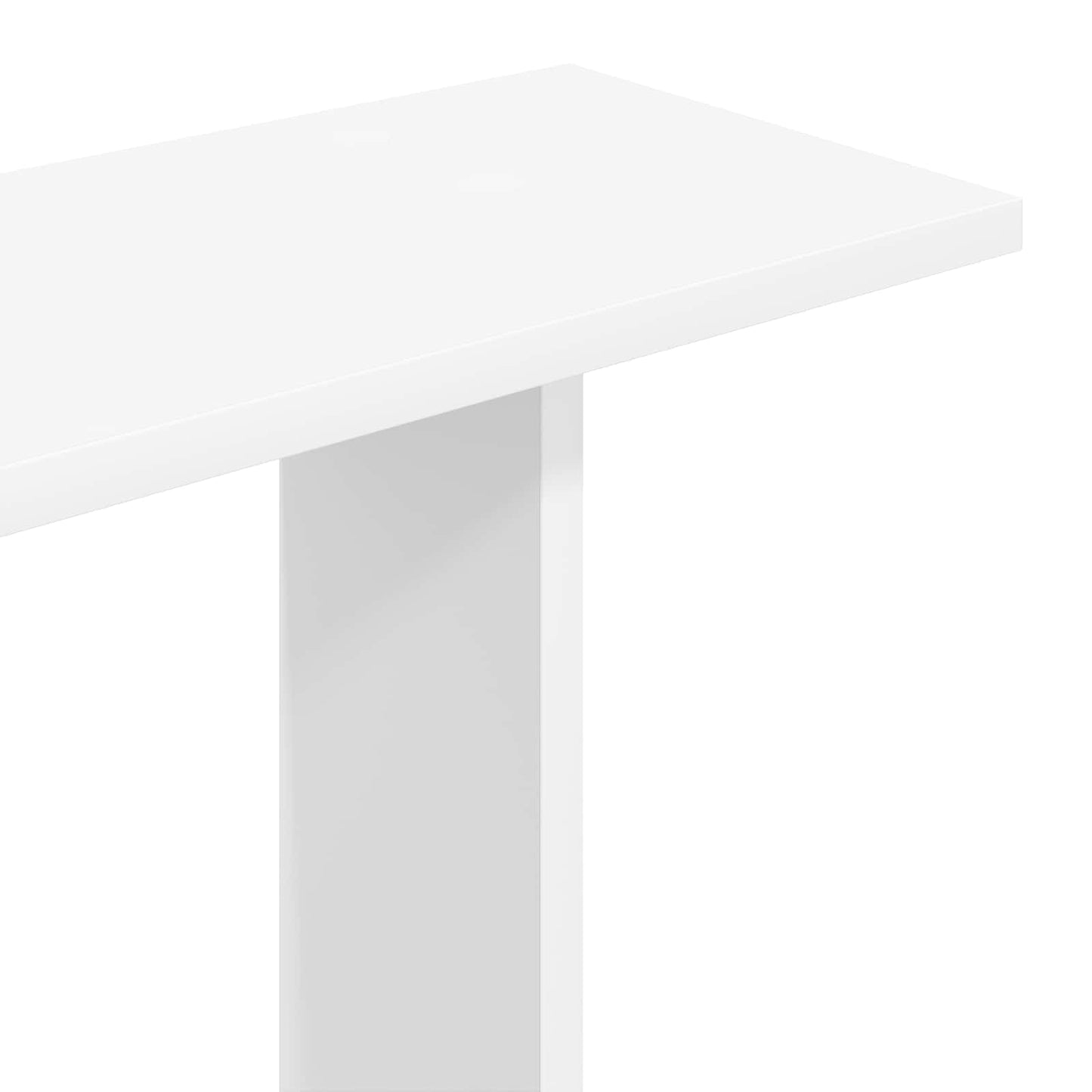Wall Shelving Unit White 102 x 20 x 130 cm Engineered Wood