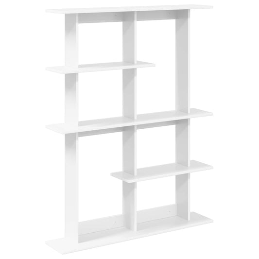 Wall Shelving Unit White 102 x 20 x 130 cm Engineered Wood