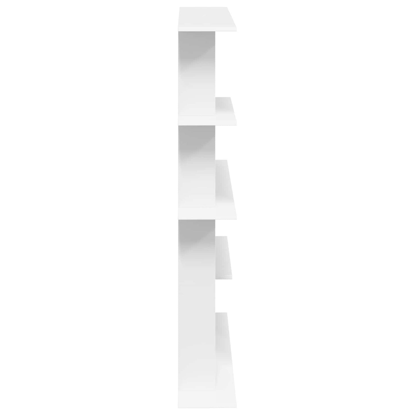 Wall Shelving Unit White 102 x 20 x 130 cm Engineered Wood