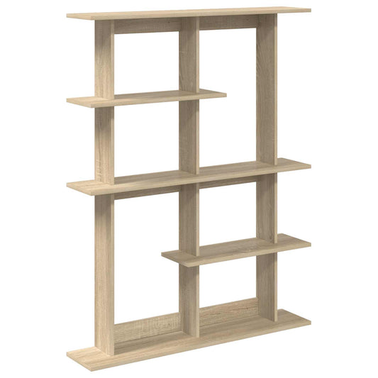 Wall Shelving Unit Brown 102 x 20 x 130 cm Engineered Wood