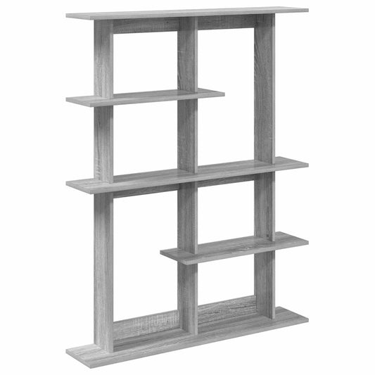 Wall Shelving Unit Grey 102 x 20 x 130 cm Engineered Wood
