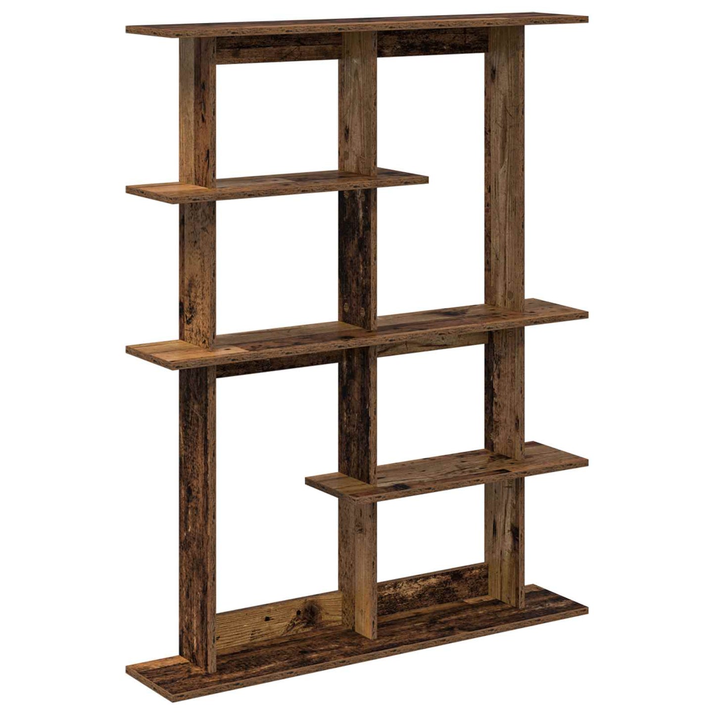 Wall Shelving Unit Brown 102 x 20 x 130 cm Engineered Wood