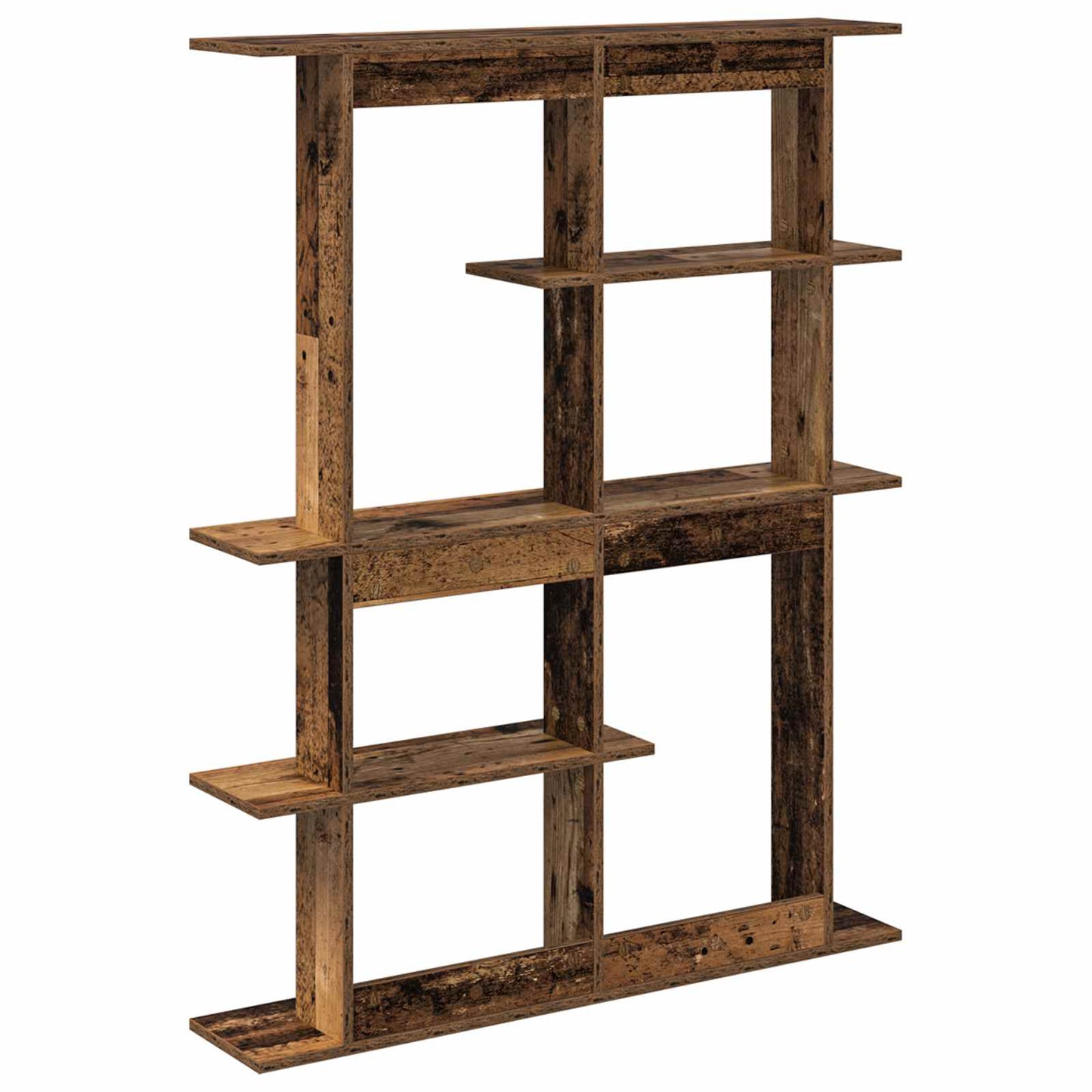 Wall Shelving Unit Brown 102 x 20 x 130 cm Engineered Wood