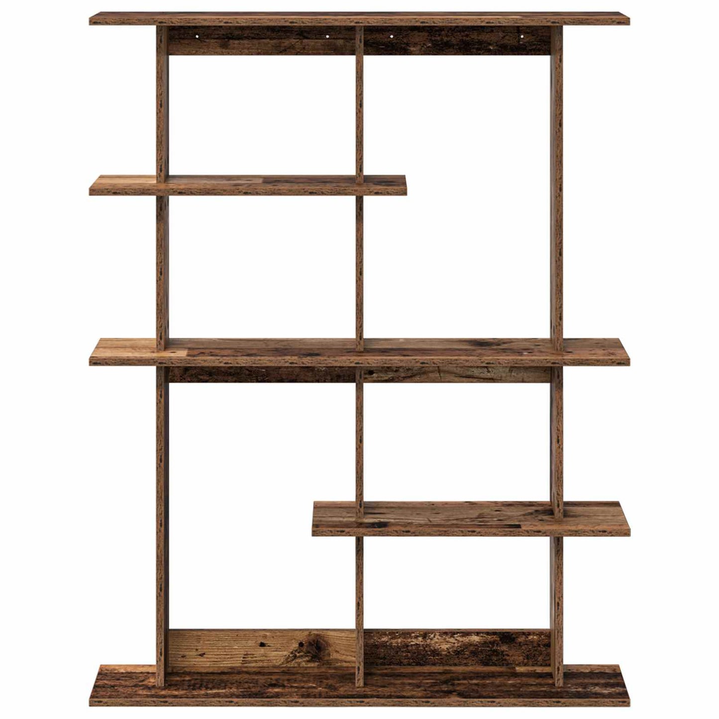 Wall Shelving Unit Brown 102 x 20 x 130 cm Engineered Wood