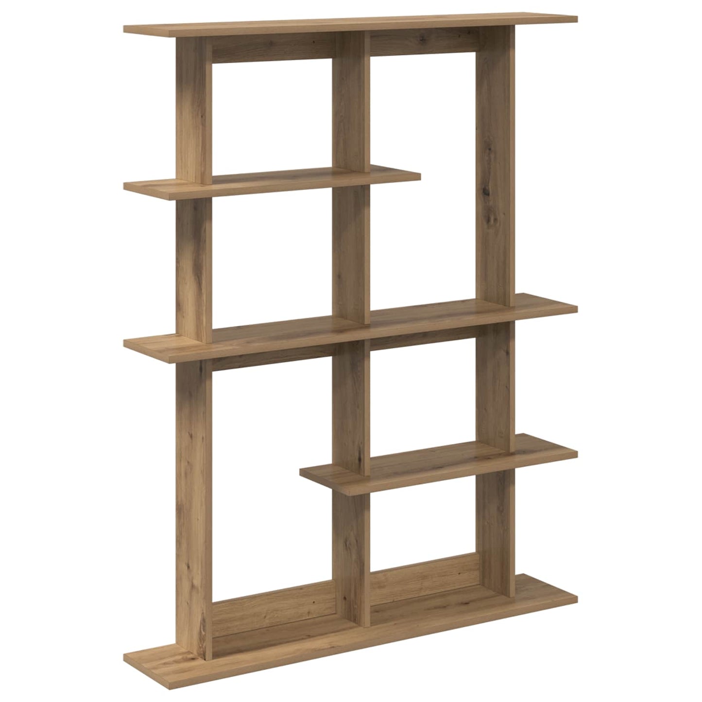 Wall Shelving Unit Brown 102 x 20 x 130 cm Engineered Wood