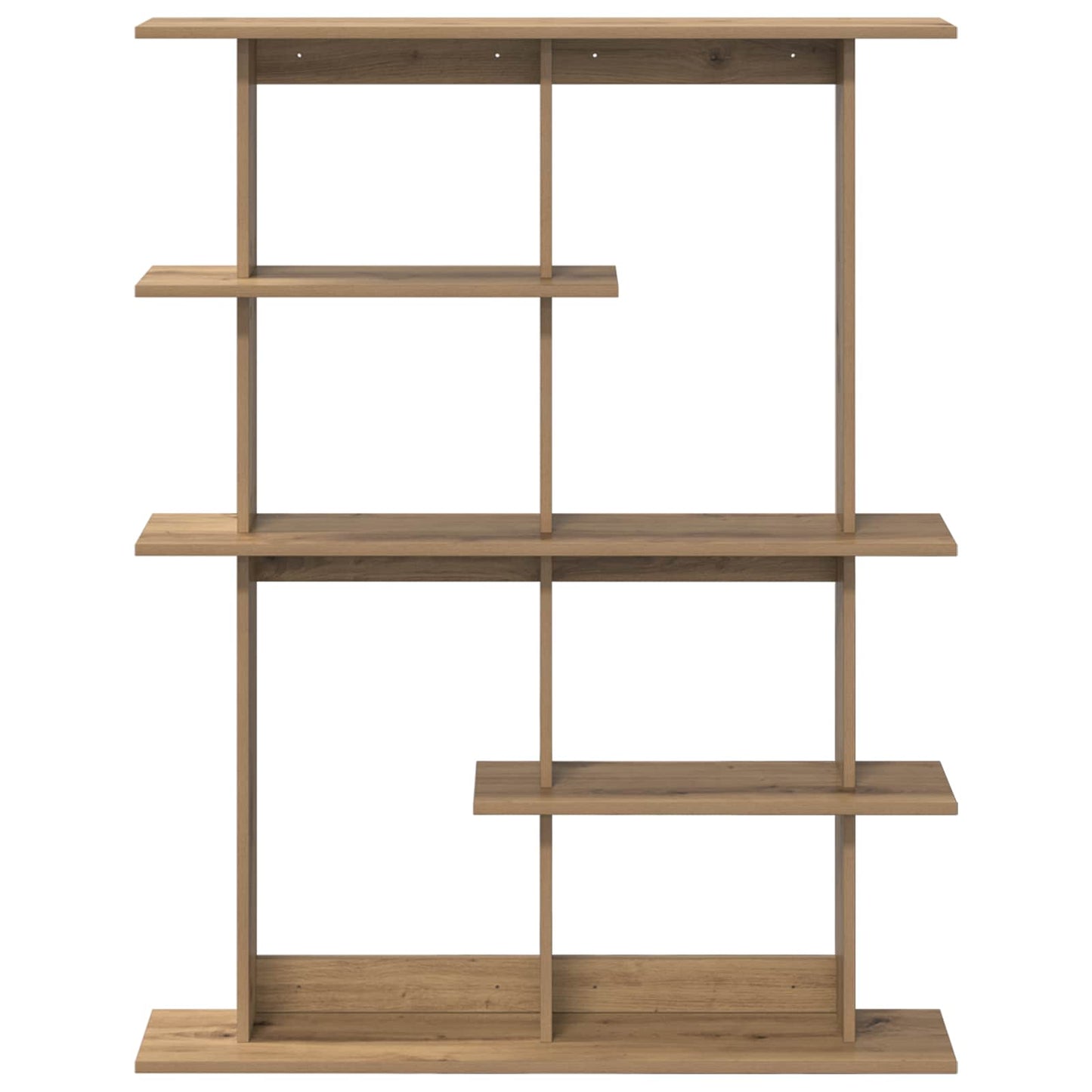 Wall Shelving Unit Brown 102 x 20 x 130 cm Engineered Wood
