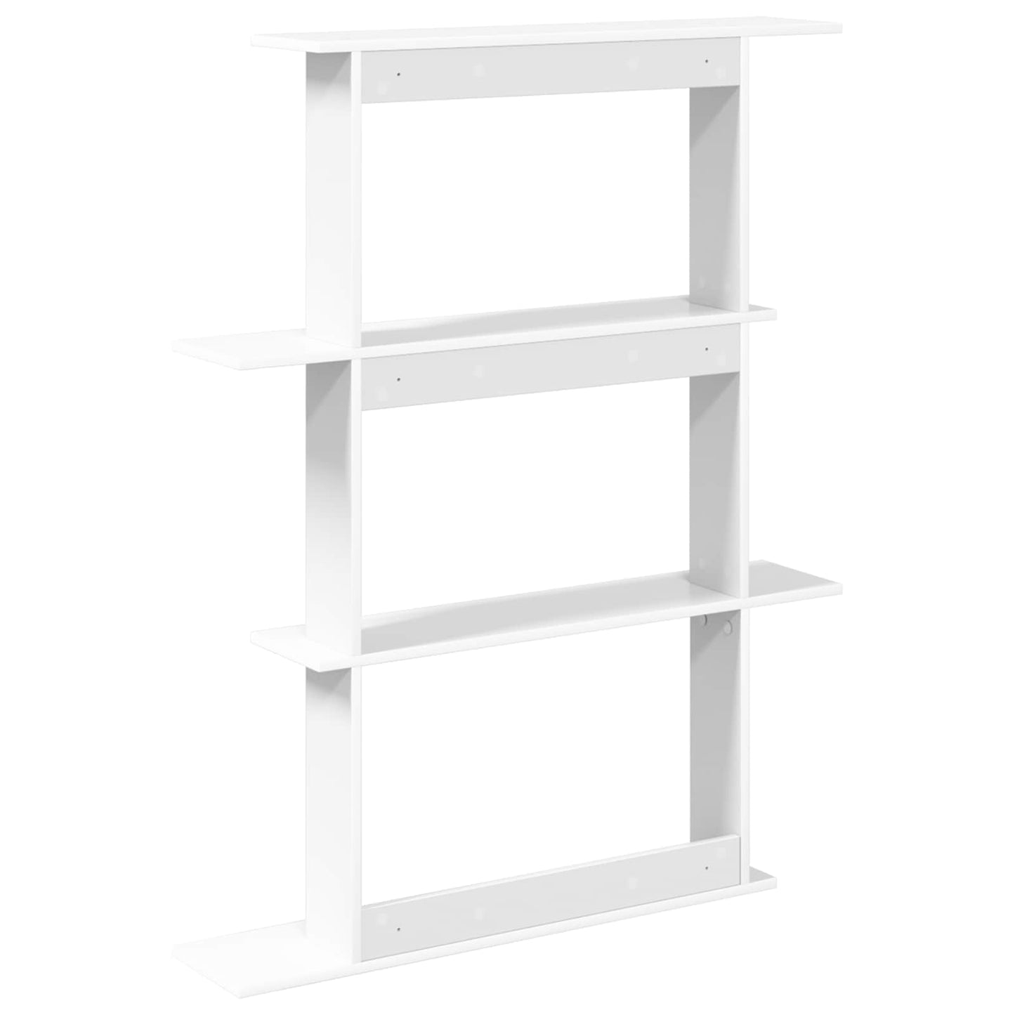 Wall Shelving Unit White 100 x 20 x 126 cm Engineered Wood