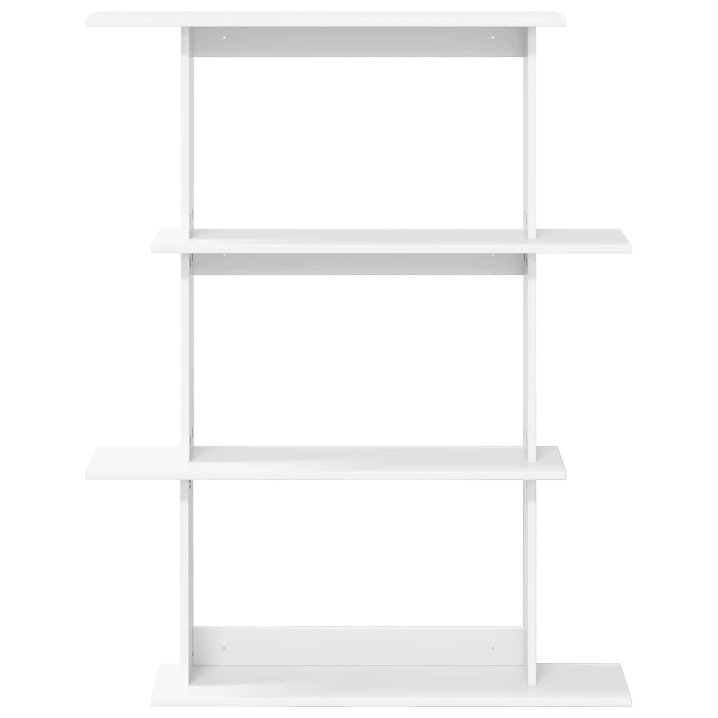 Wall Shelving Unit White 100 x 20 x 126 cm Engineered Wood