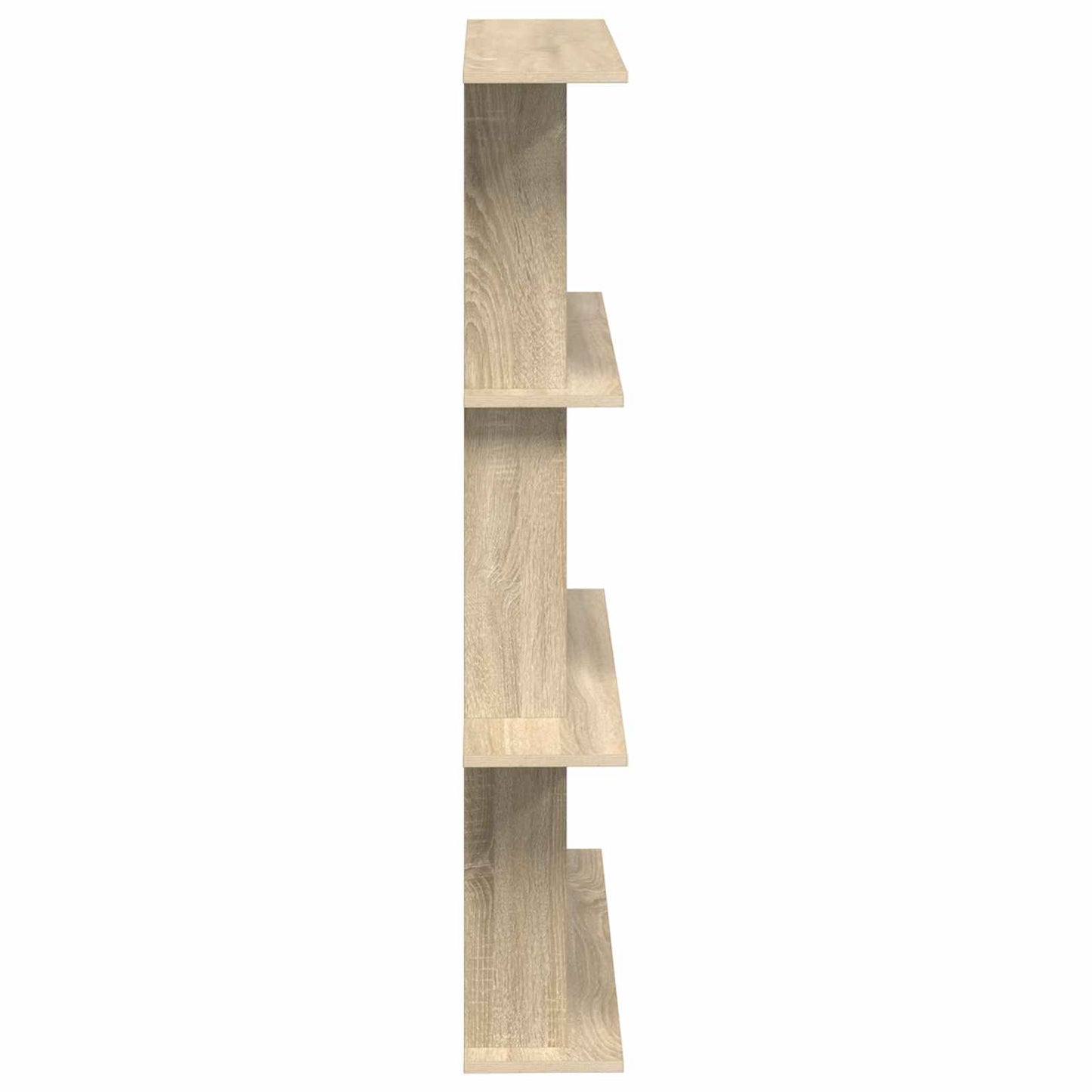 Wall Shelving Unit Brown 100 x 20 x 126 cm Engineered Wood