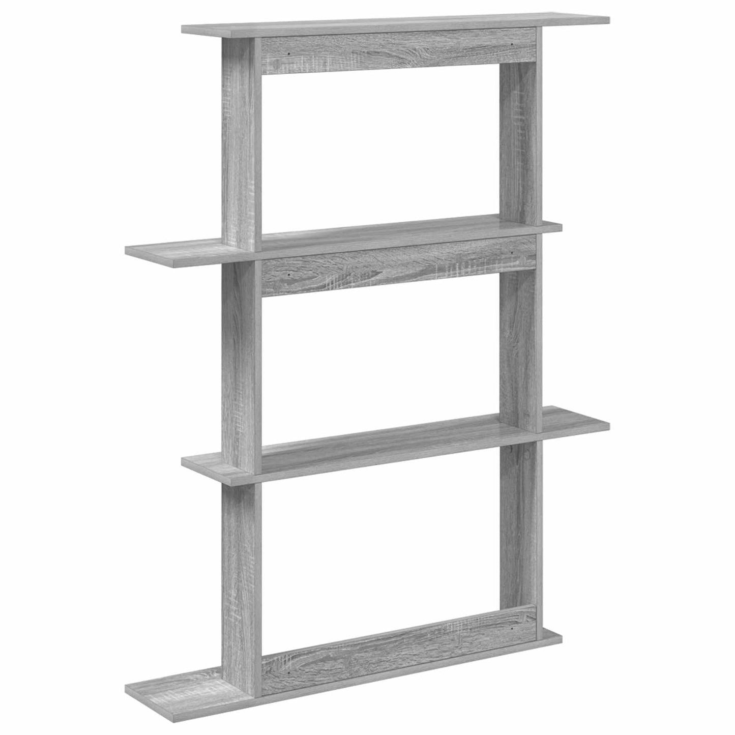 Wall Shelving Unit Grey 100 x 20 x 126 cm Engineered Wood