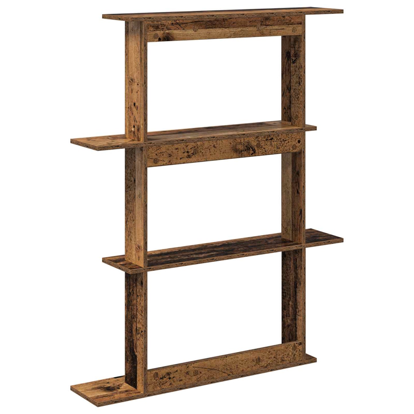 Wall Shelving Unit Brown 100 x 20 x 126 cm Engineered Wood