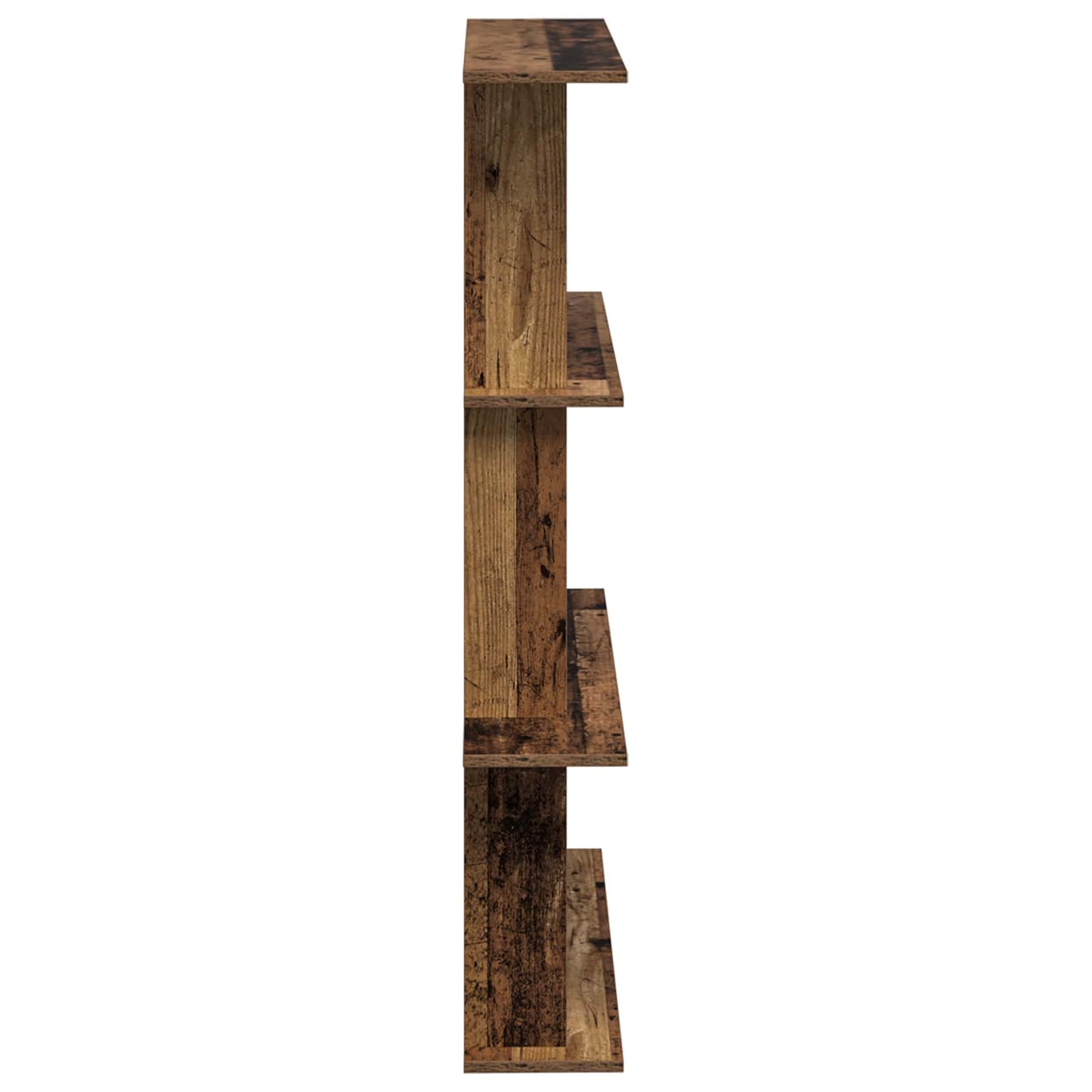Wall Shelving Unit Brown 100 x 20 x 126 cm Engineered Wood