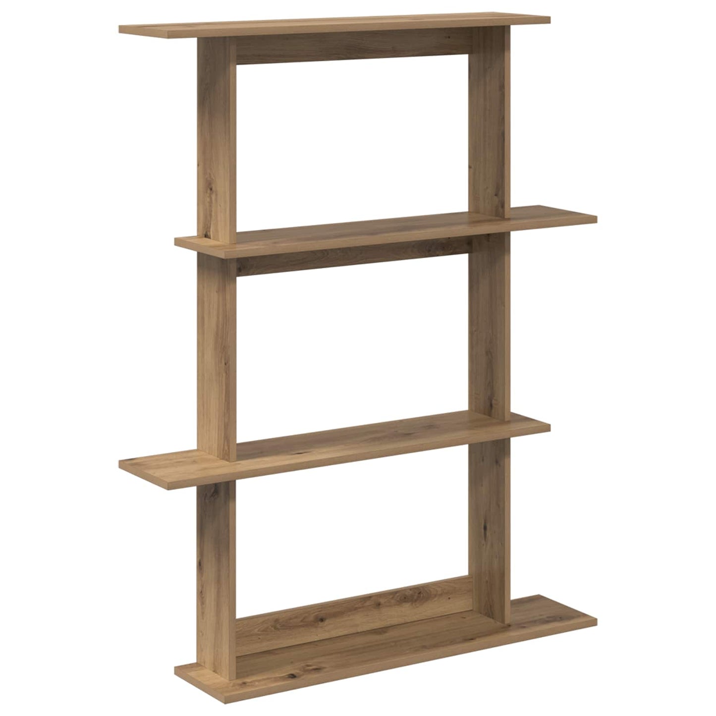 Wall Shelving Unit Brown 100 x 20 x 126 cm Engineered Wood