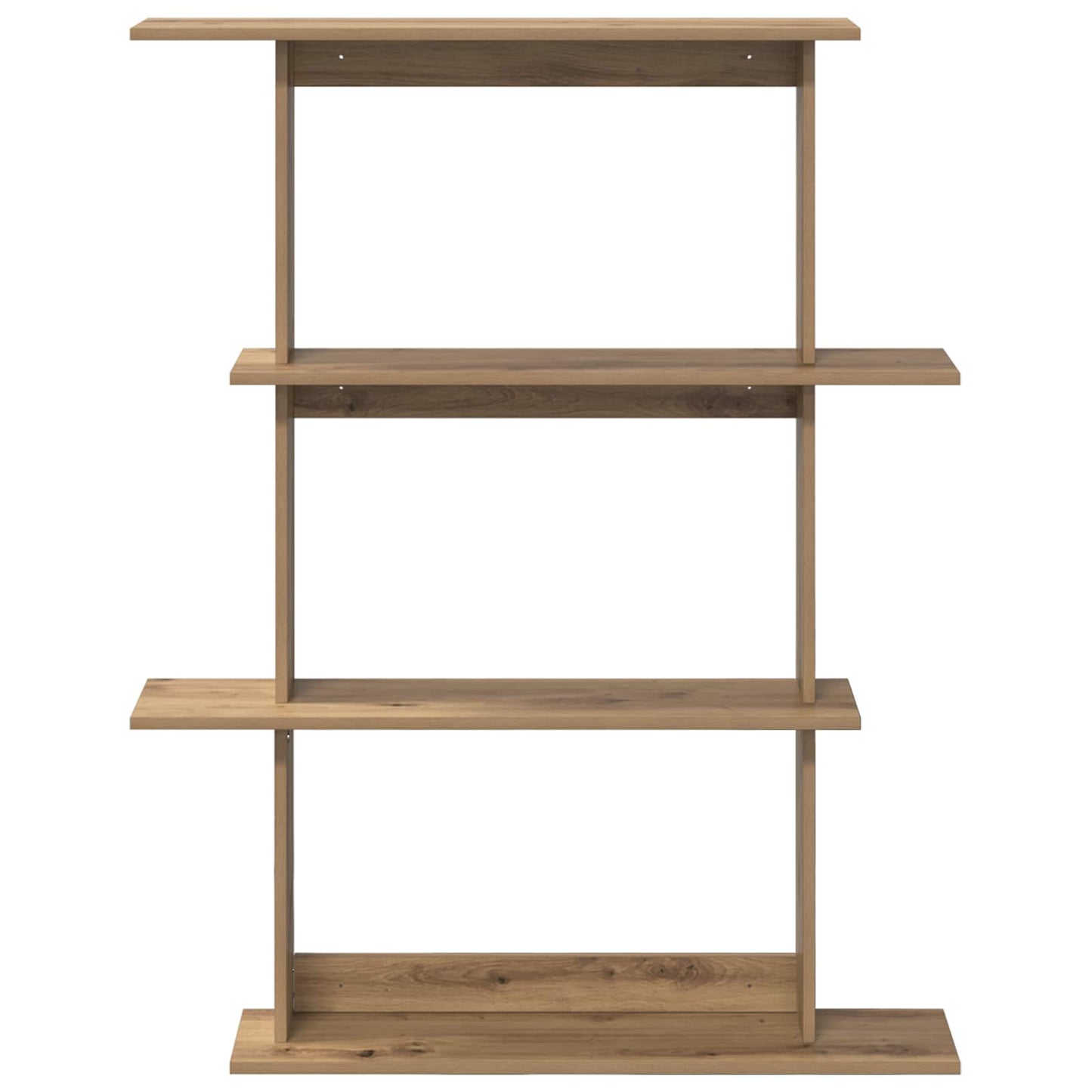 Wall Shelving Unit Brown 100 x 20 x 126 cm Engineered Wood