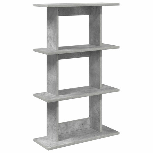 Wall Shelf Wall-Mounted Grey 56 x 20 x 90 cm Engineered Wood