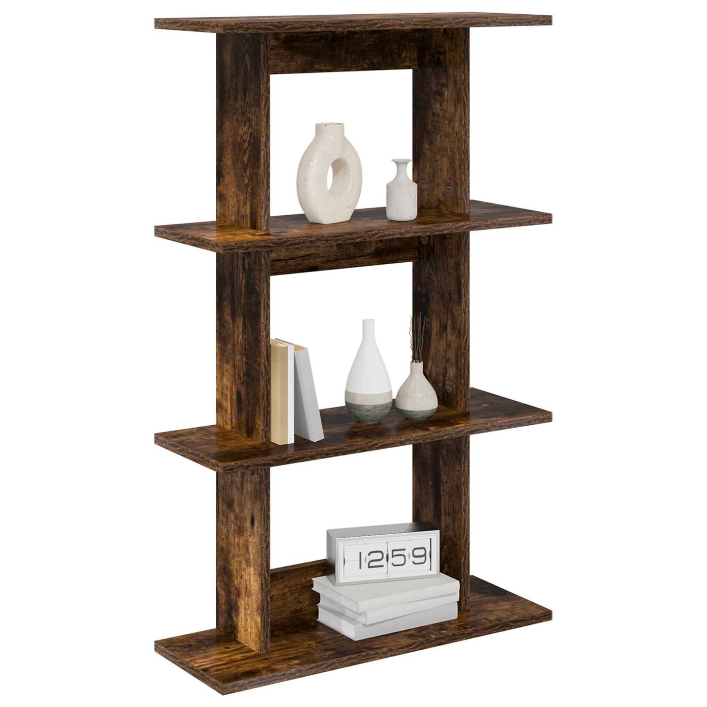 Wall Shelf Wall-Mounted Brown 56 x 20 x 90 cm Engineered Wood