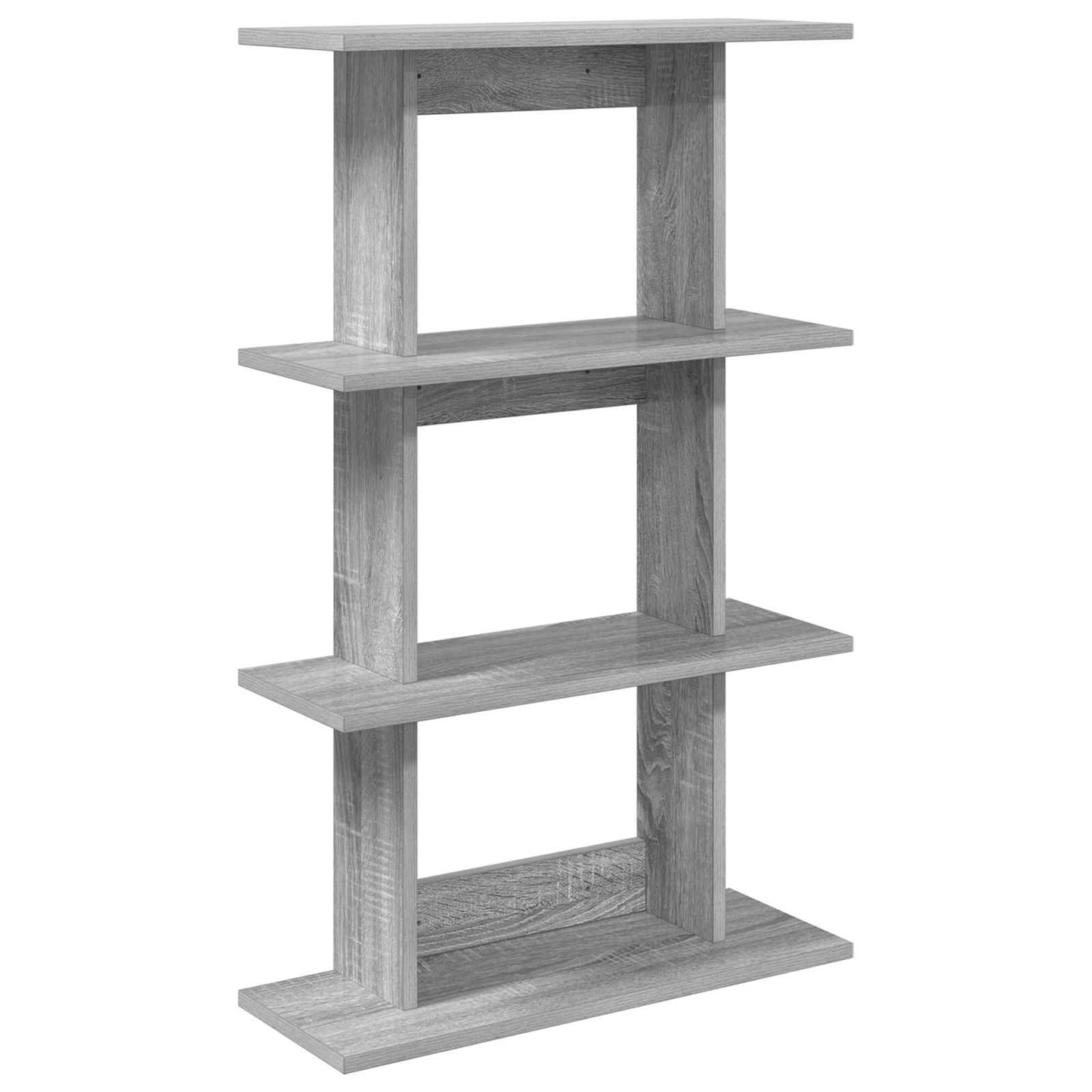 Wall Shelf Wall-Mounted Grey 56 x 20 x 90 cm Engineered Wood