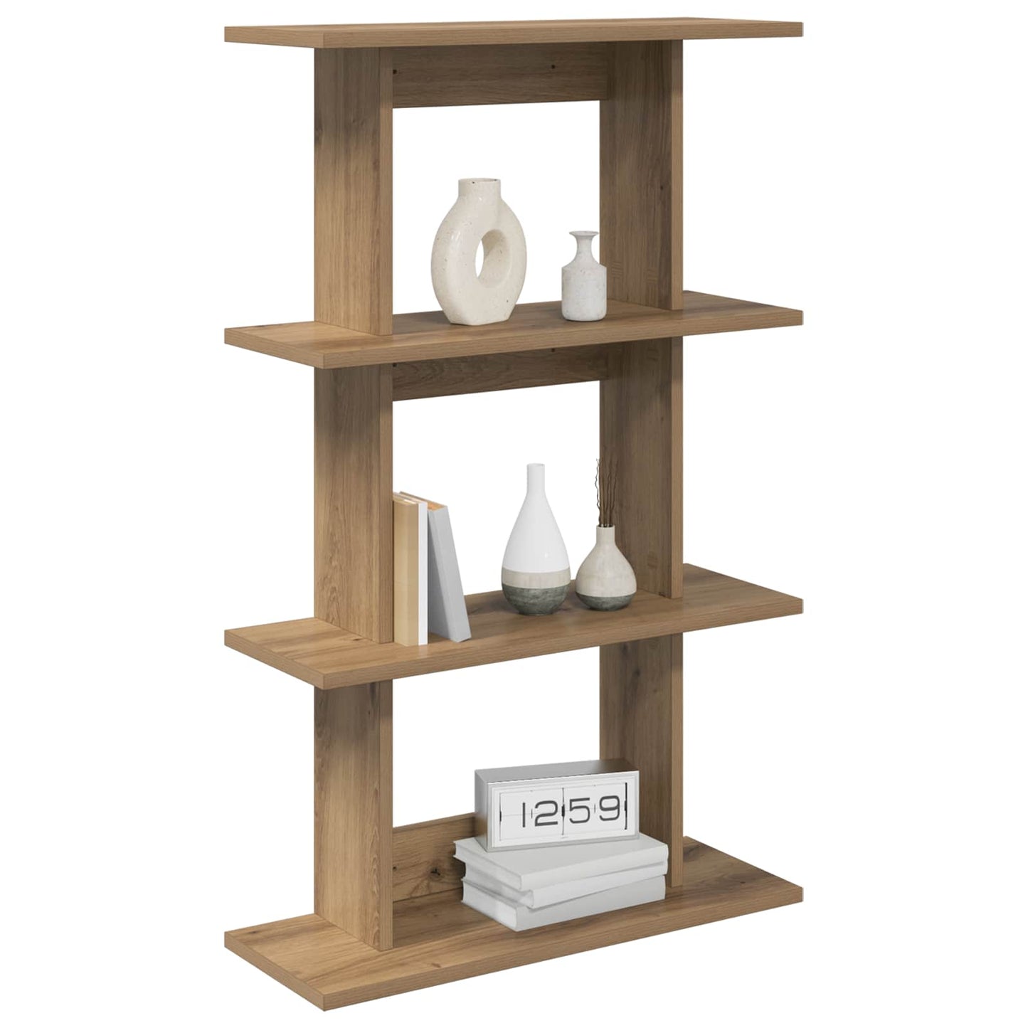 Wall Shelf Wall-Mounted Brown 56 x 20 x 90 cm Engineered Wood