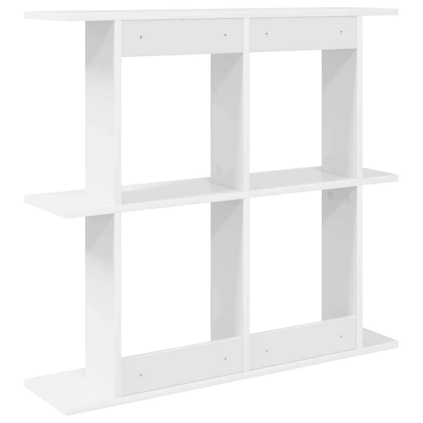 Wall Shelf Wall-Mounted White 80 x 20 x 75 cm Engineered Wood