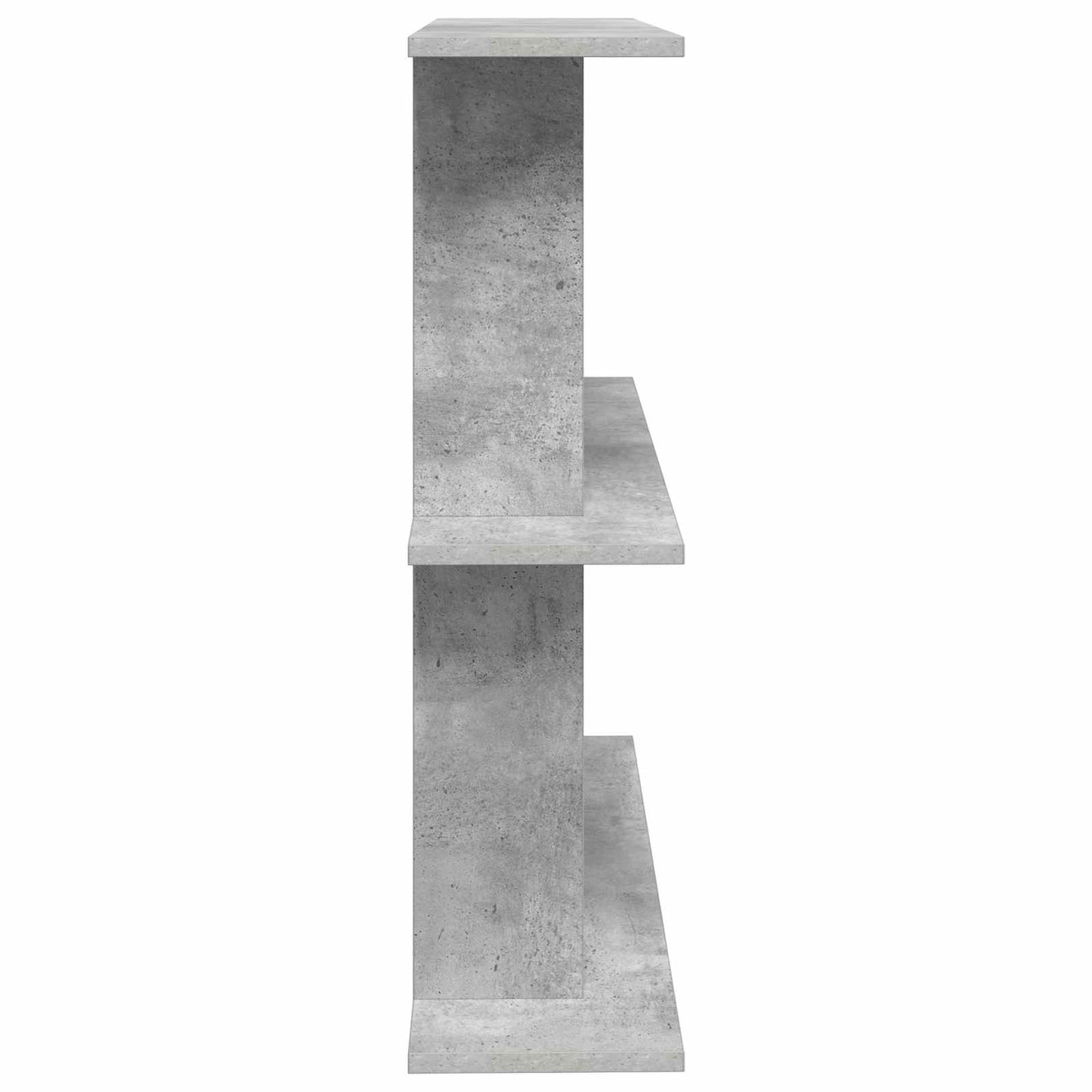 Wall Shelf Wall-Mounted Grey 80 x 20 x 75 cm Engineered Wood
