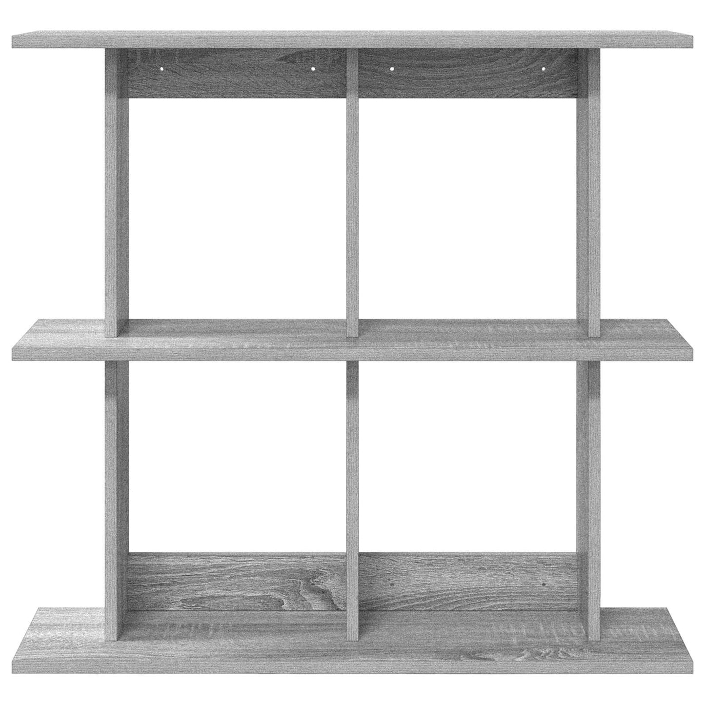 Wall Shelf Wall-Mounted Grey 80 x 20 x 75 cm Engineered Wood