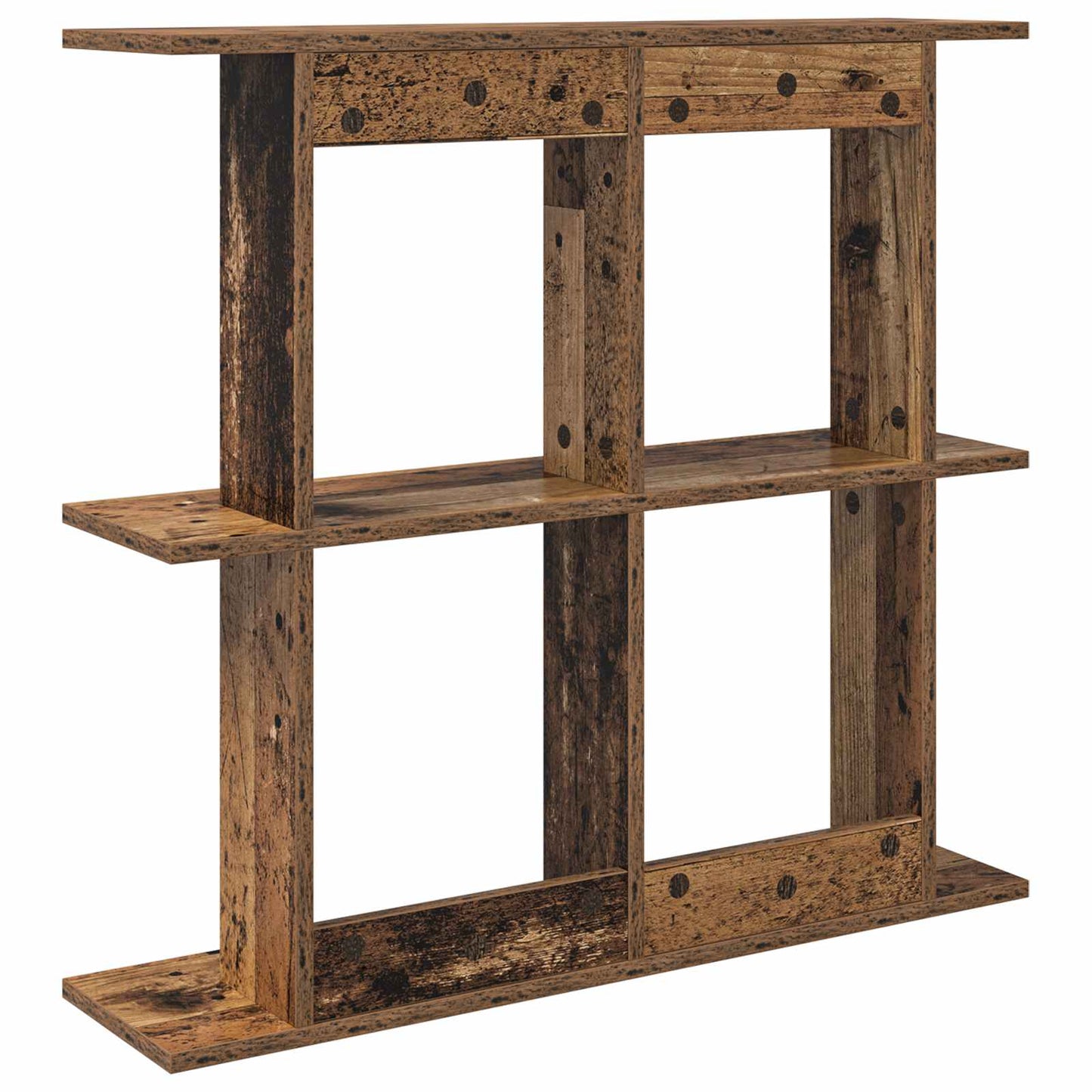Wall Shelf Wall-Mounted Brown 80 x 20 x 75 cm Engineered Wood