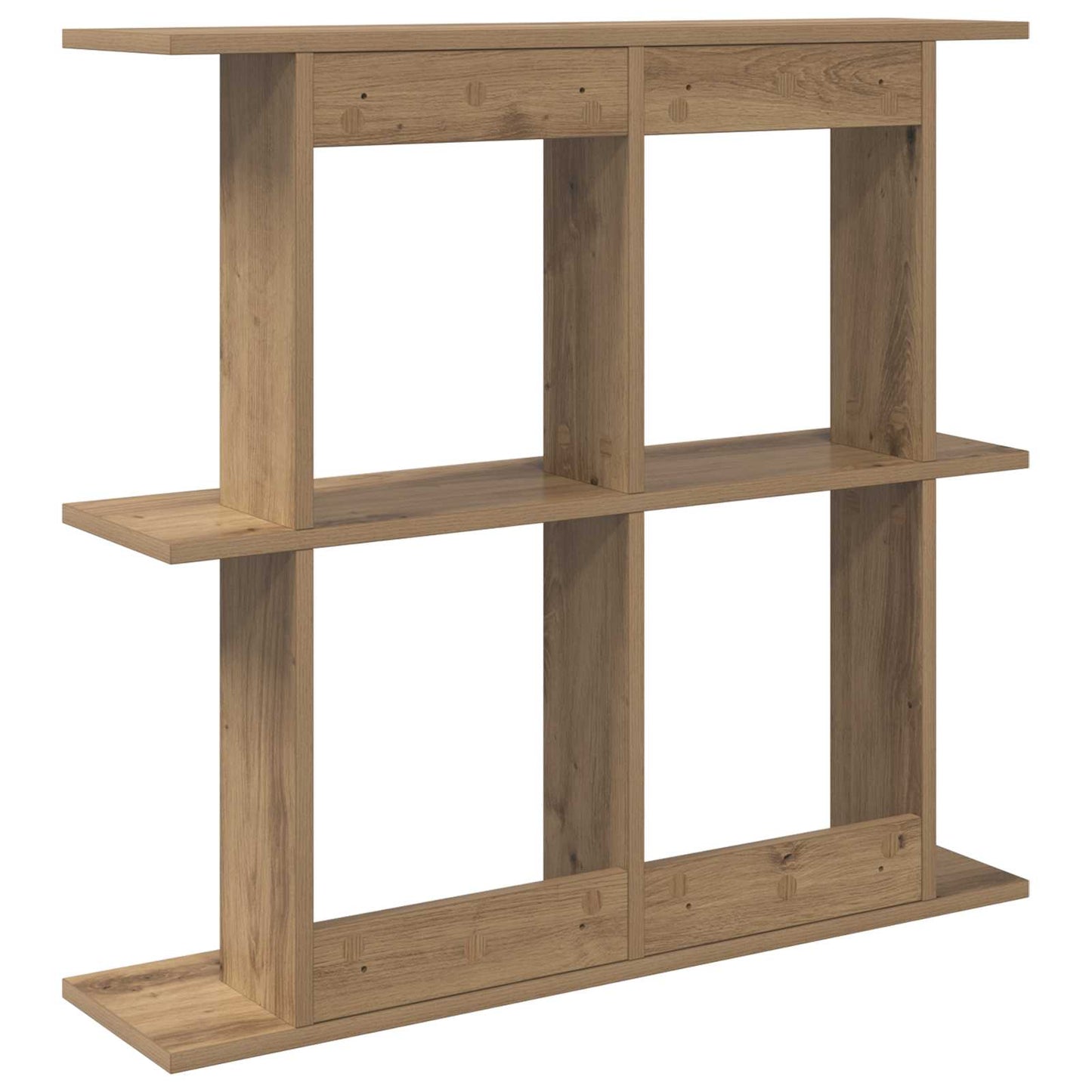 Wall Shelf Wall-Mounted Brown 80 x 20 x 75 cm Engineered Wood