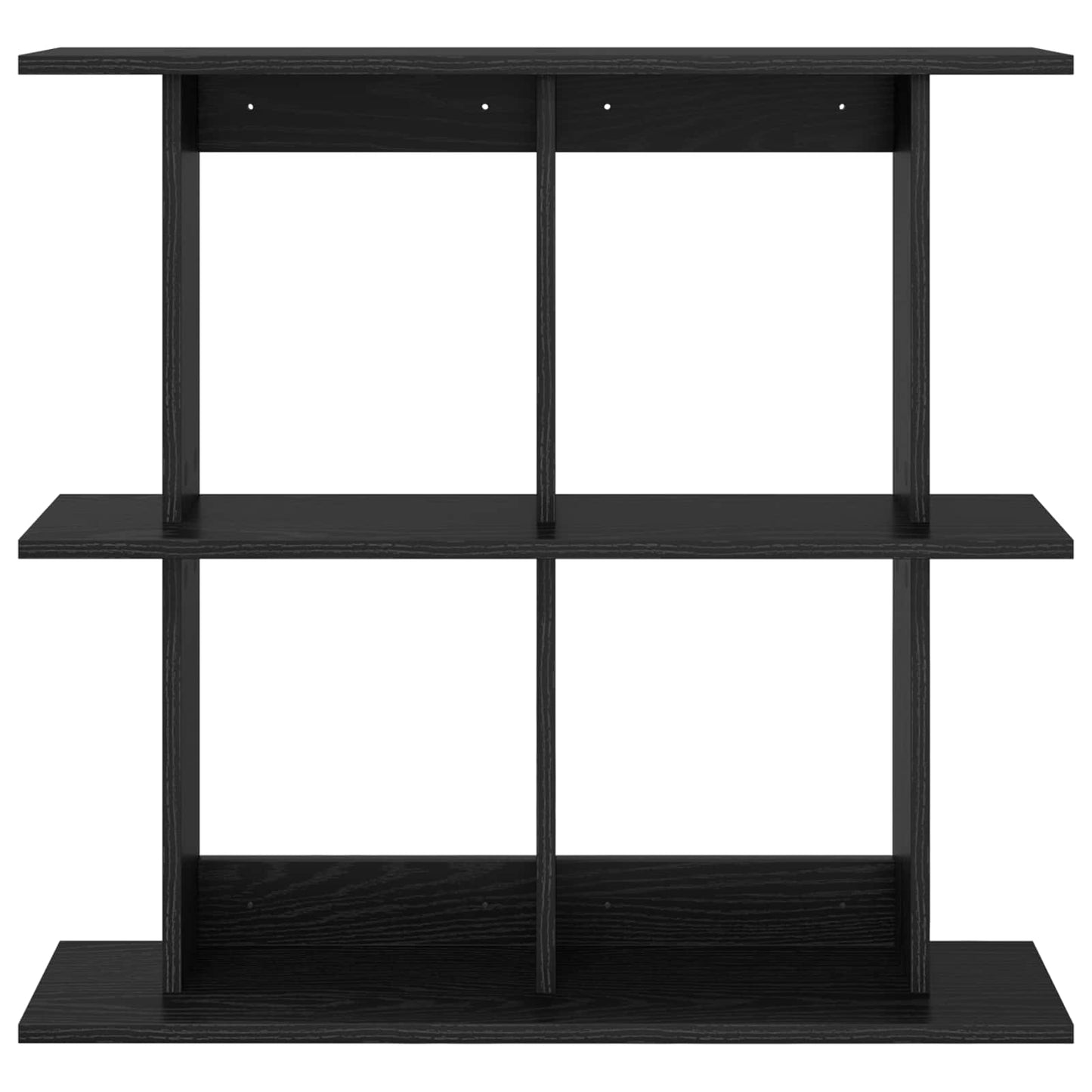 Wall Shelf Wall-Mounted Black 100 x 20 x 75 cm Engineered Wood