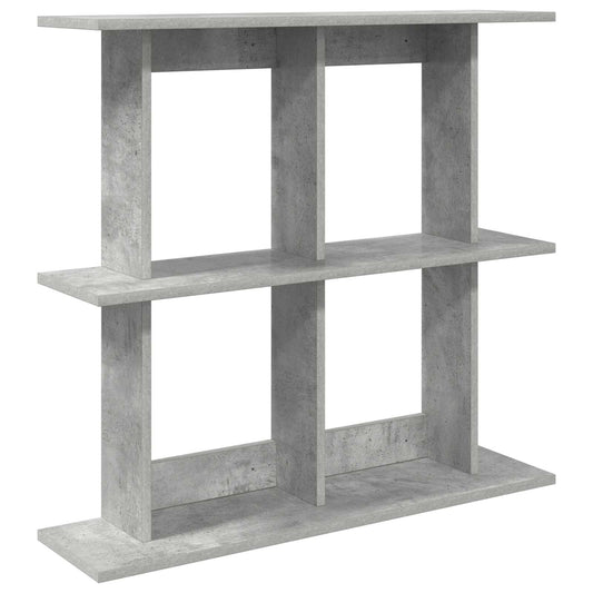 Wall Shelf Wall-Mounted Grey 100 x 20 x 75 cm Engineered Wood