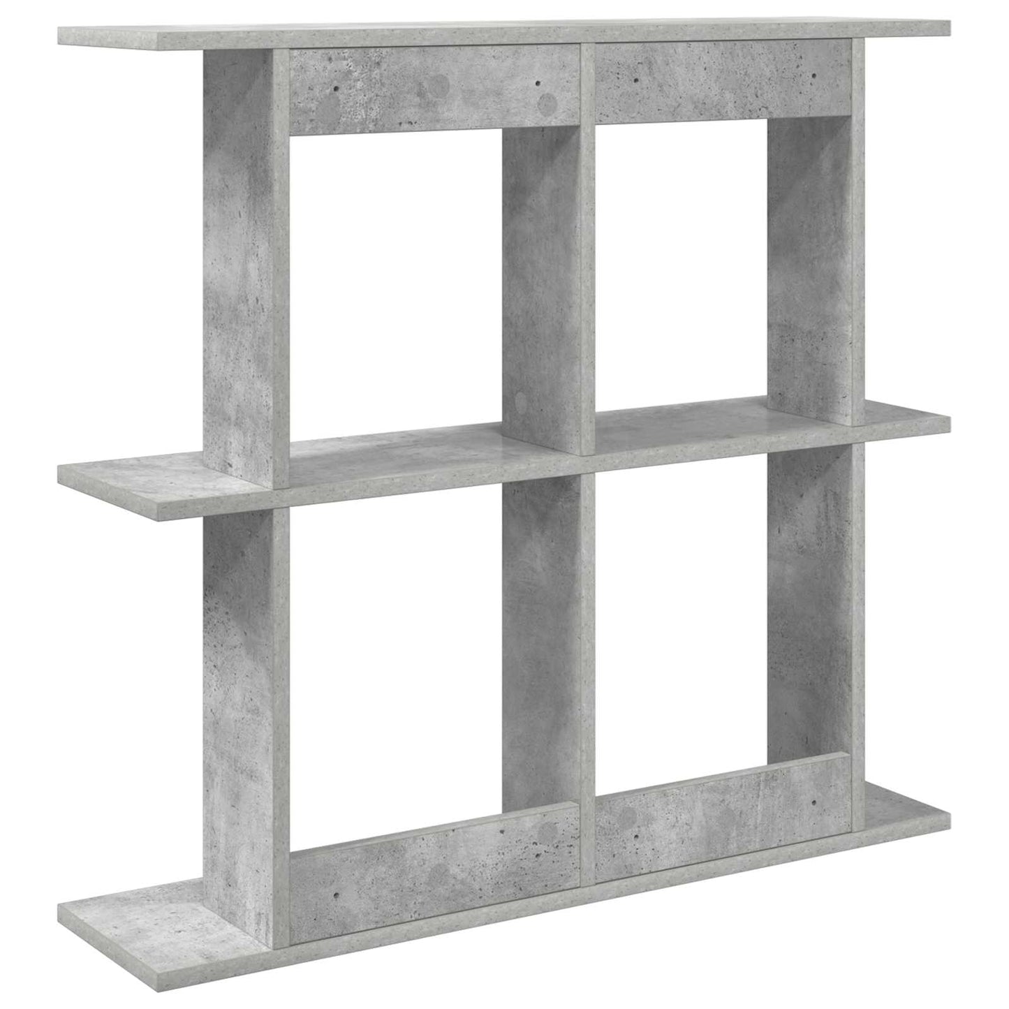 Wall Shelf Wall-Mounted Grey 100 x 20 x 75 cm Engineered Wood