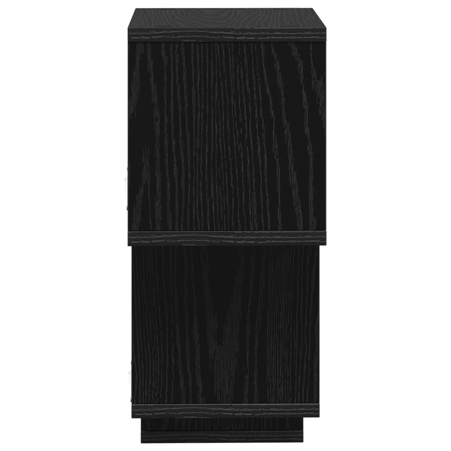 Floating Shelf Wall-Mounted Black 87 x 20 x 55 cm