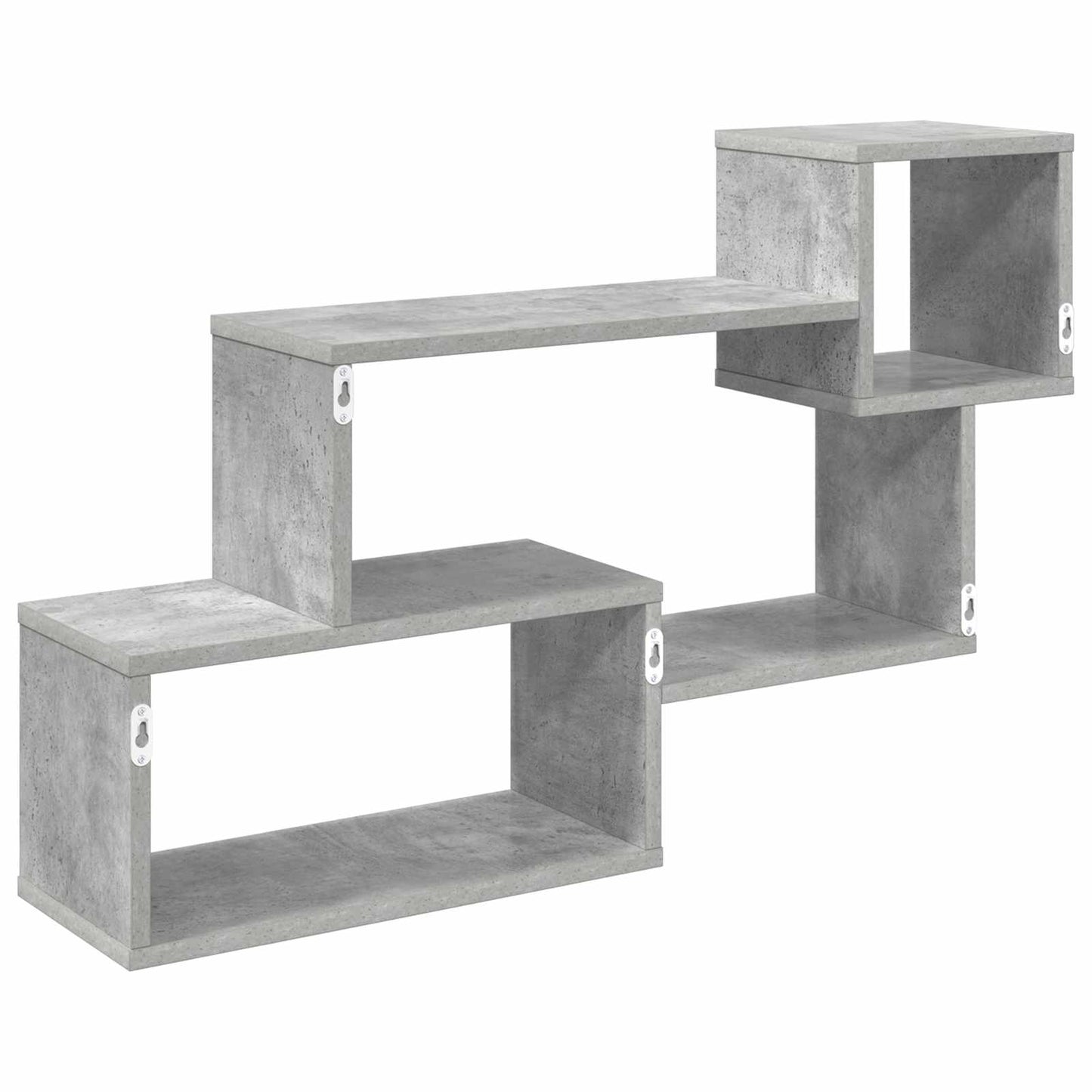 Floating Shelf Wall-Mounted Grey 87 x 20 x 55 cm