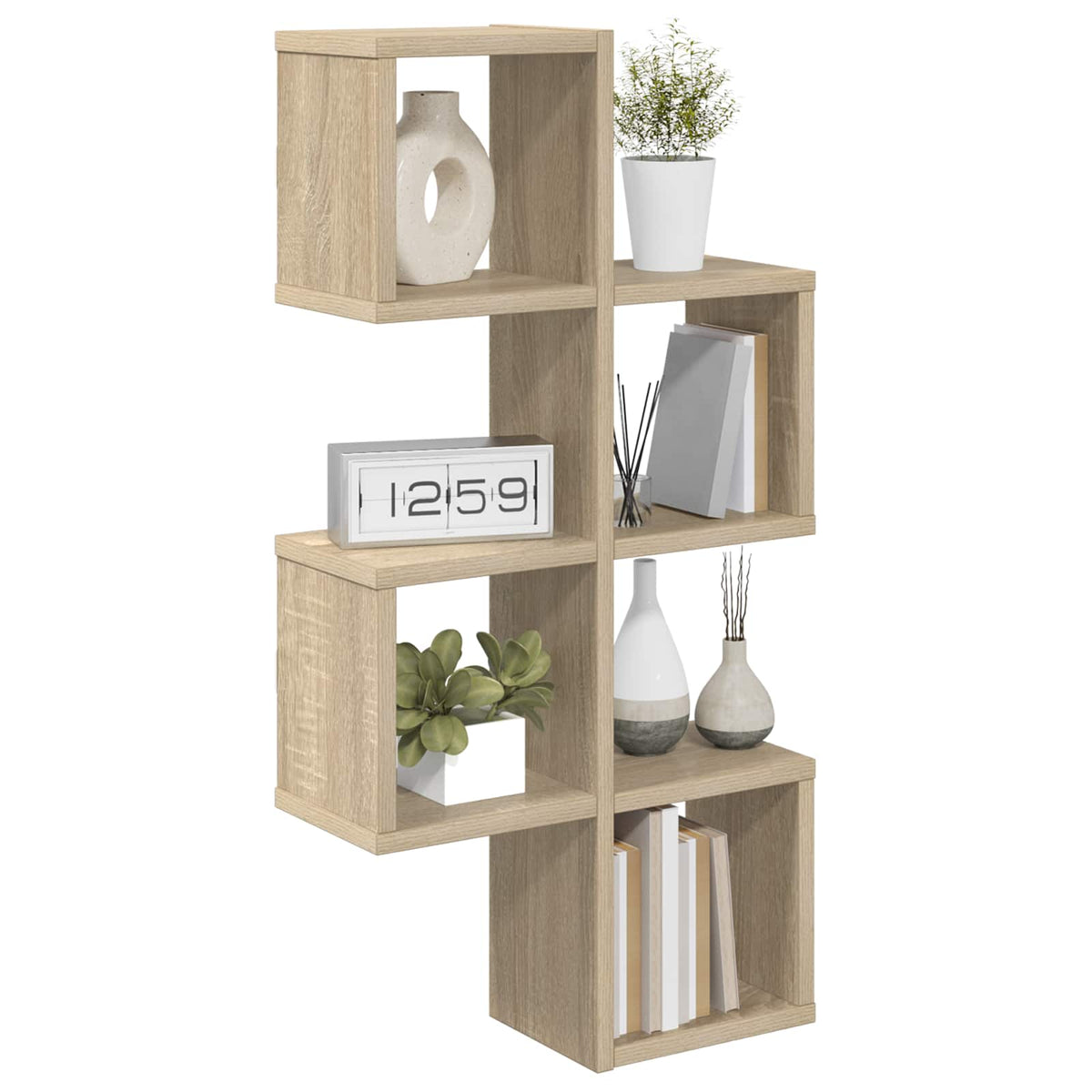 Wall Shelf Wall-Mounted Sonoma Oak 39 x 15 x 76 cm