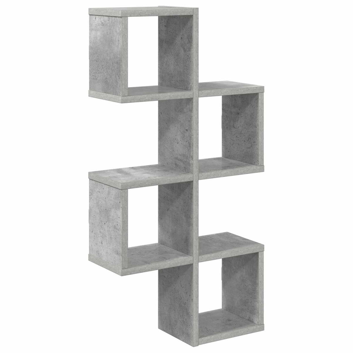 Wall Shelf Wall-Mounted Concrete Grey 39 x 15 x 76 cm