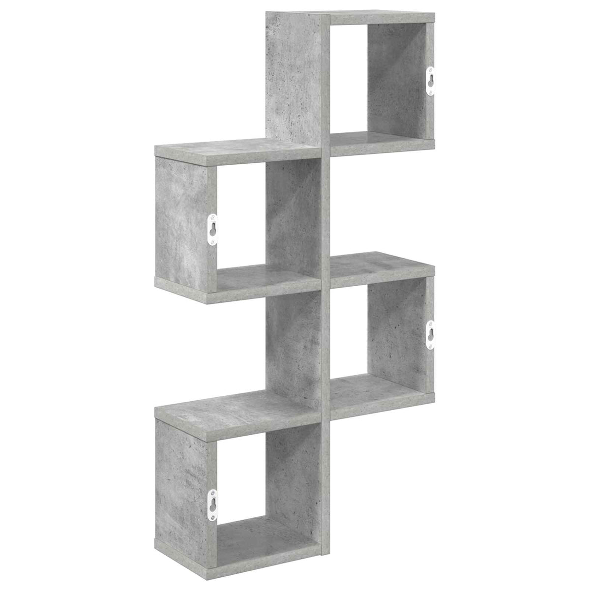 Wall Shelf Wall-Mounted Concrete Grey 39 x 15 x 76 cm
