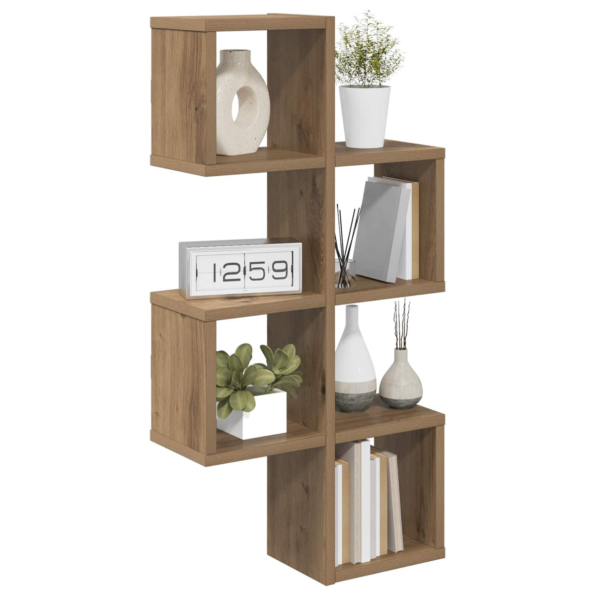 Wall Shelf Wall-Mounted Artisan Oak 39 x 15 x 76 cm