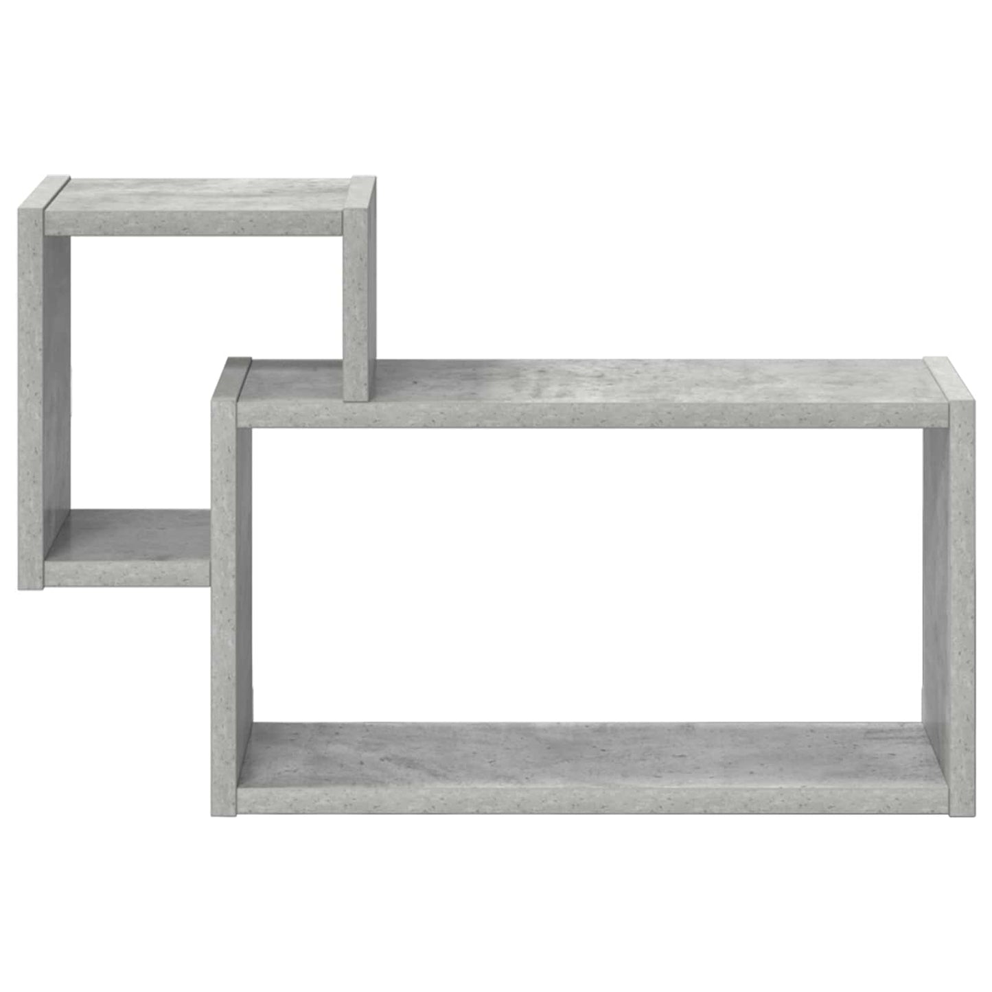 Wall Shelf Wall-Mounted Grey 55 x 15 x 35 cm Engineered Wood