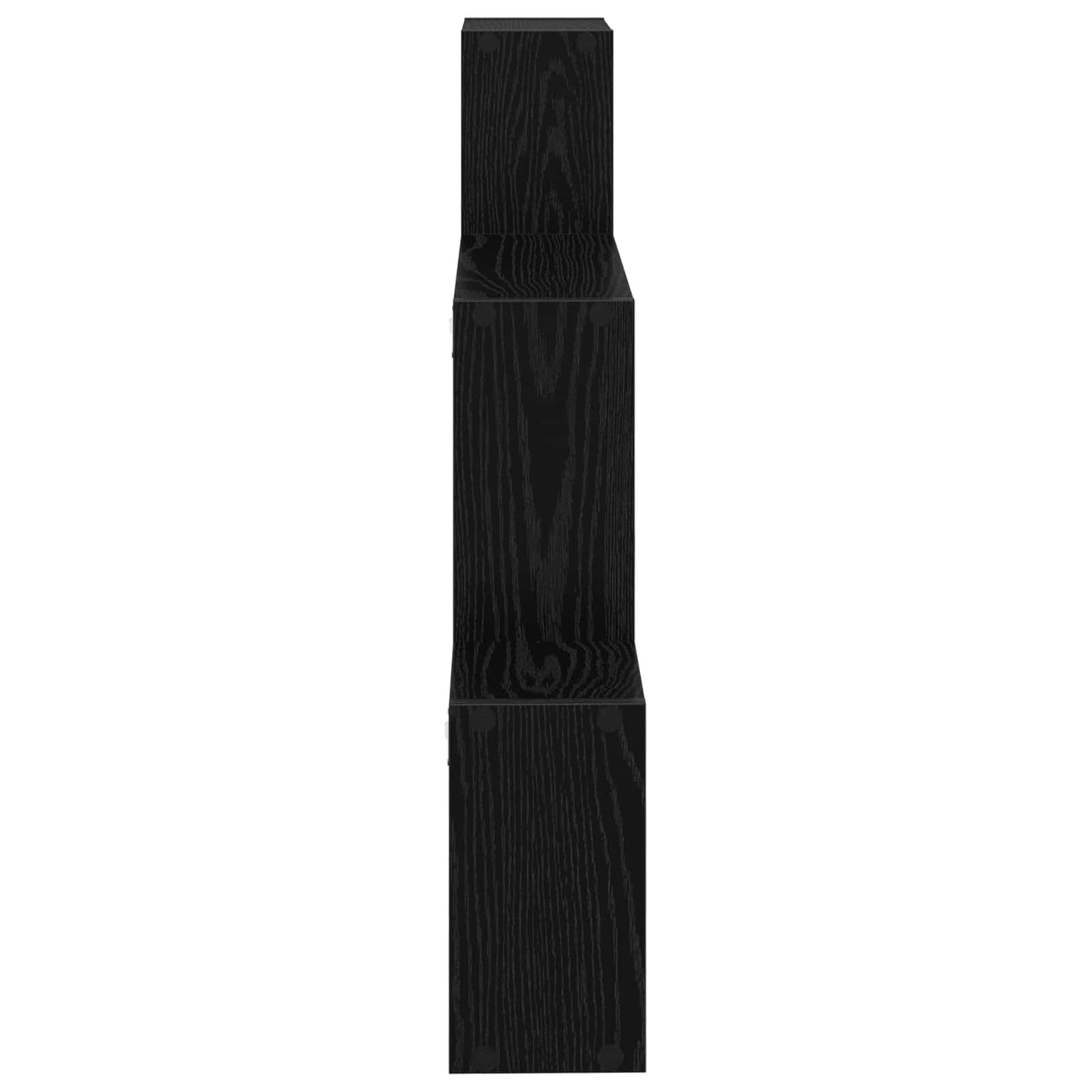 Wall Shelf Wall-Mounted Black 91.5 x 15 x 76 cm Engineered Wood