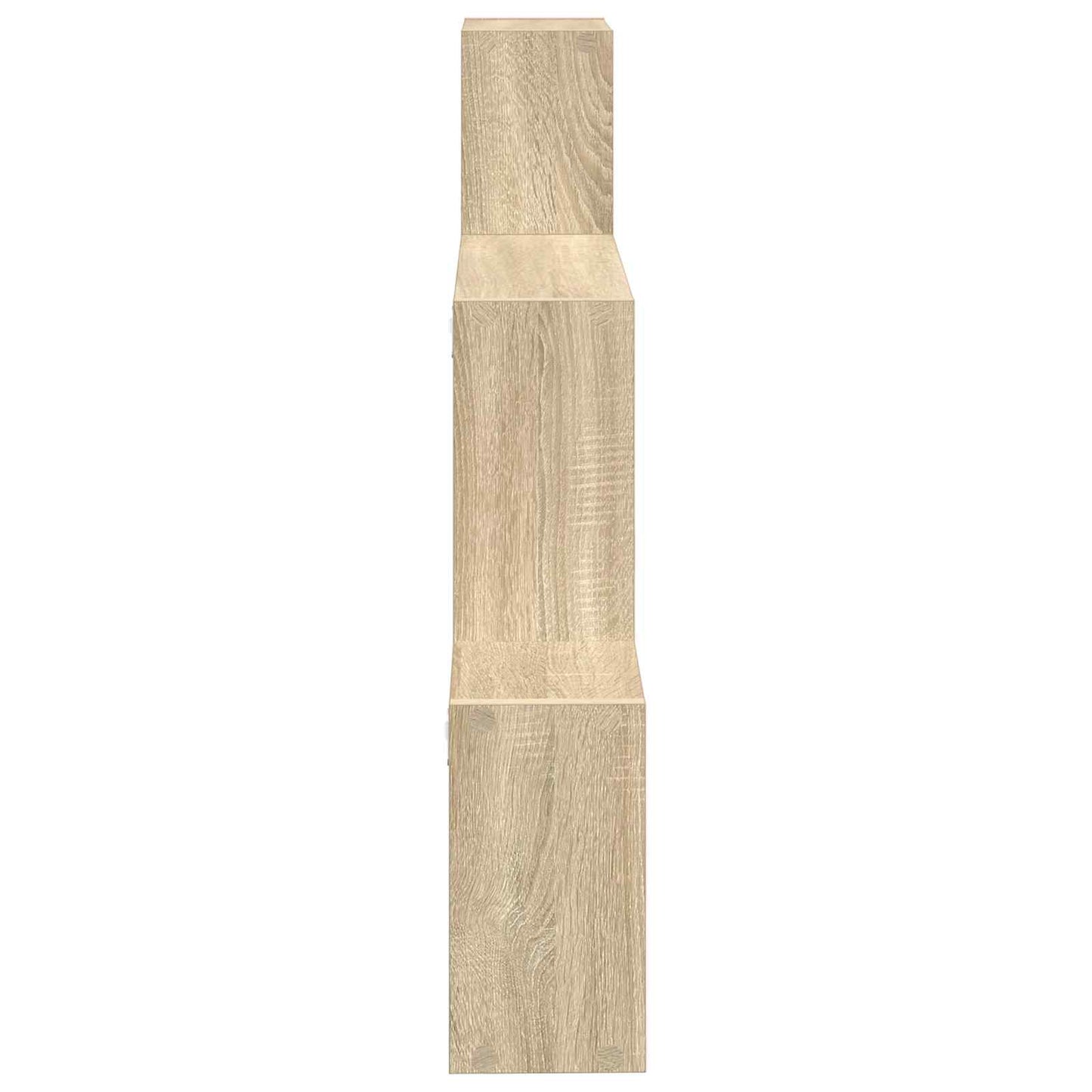 Wall Shelf Wall-Mounted Brown 91.5 x 15 x 76 cm Engineered Wood