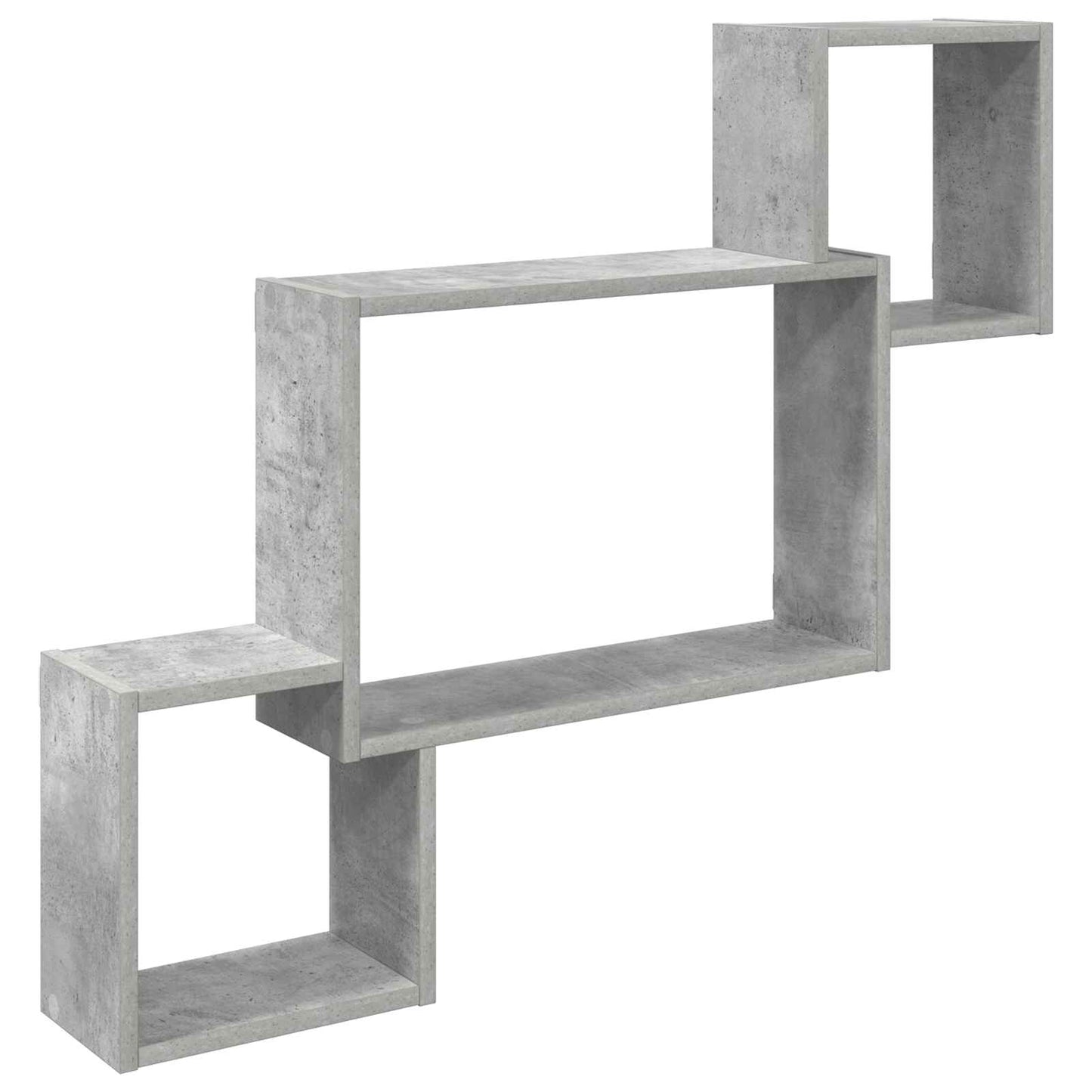 Wall Shelf Wall-Mounted Grey 91.5 x 15 x 76 cm Engineered Wood